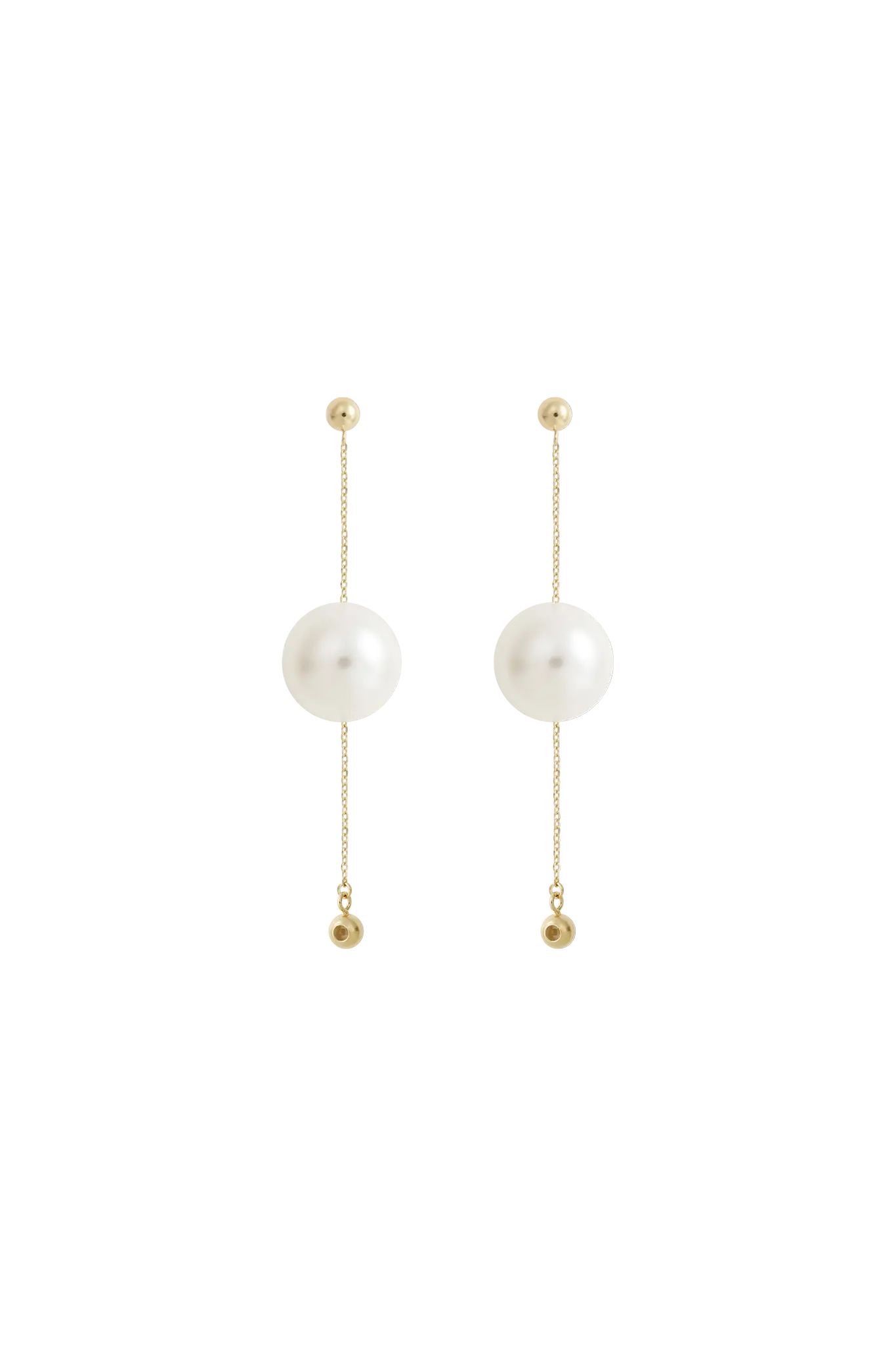 Cercei Argint Giant Pearl Swing LisaConcept