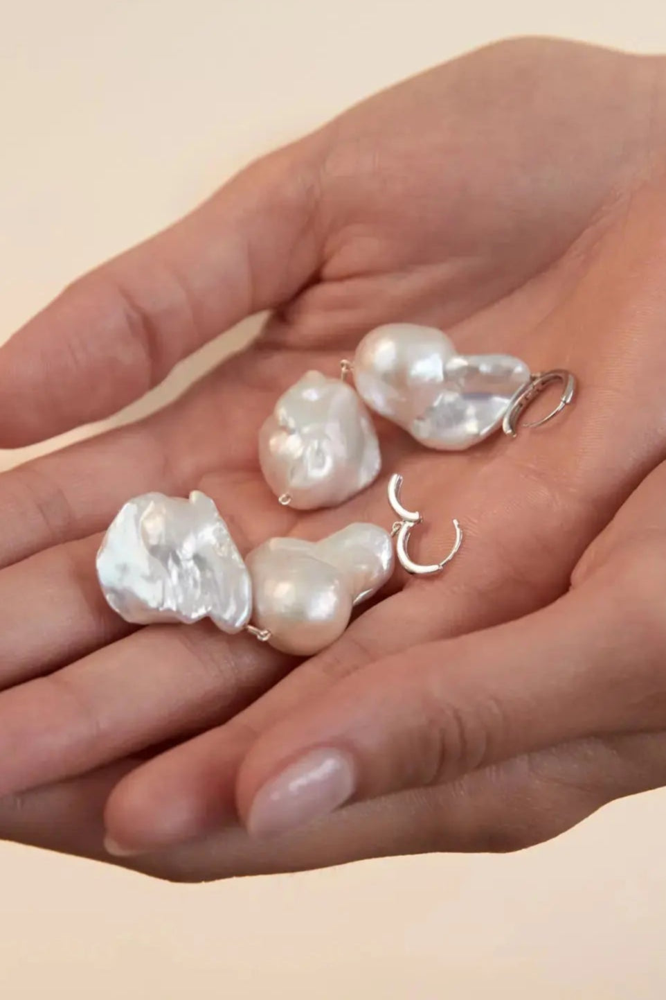 Cercei White Pearl Double Drop LisaConcept