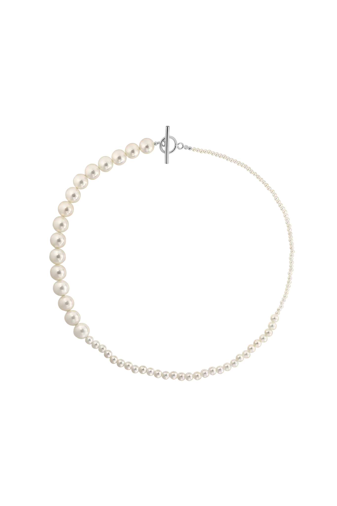 Colier Argint Pearl Gradient III LisaConcept