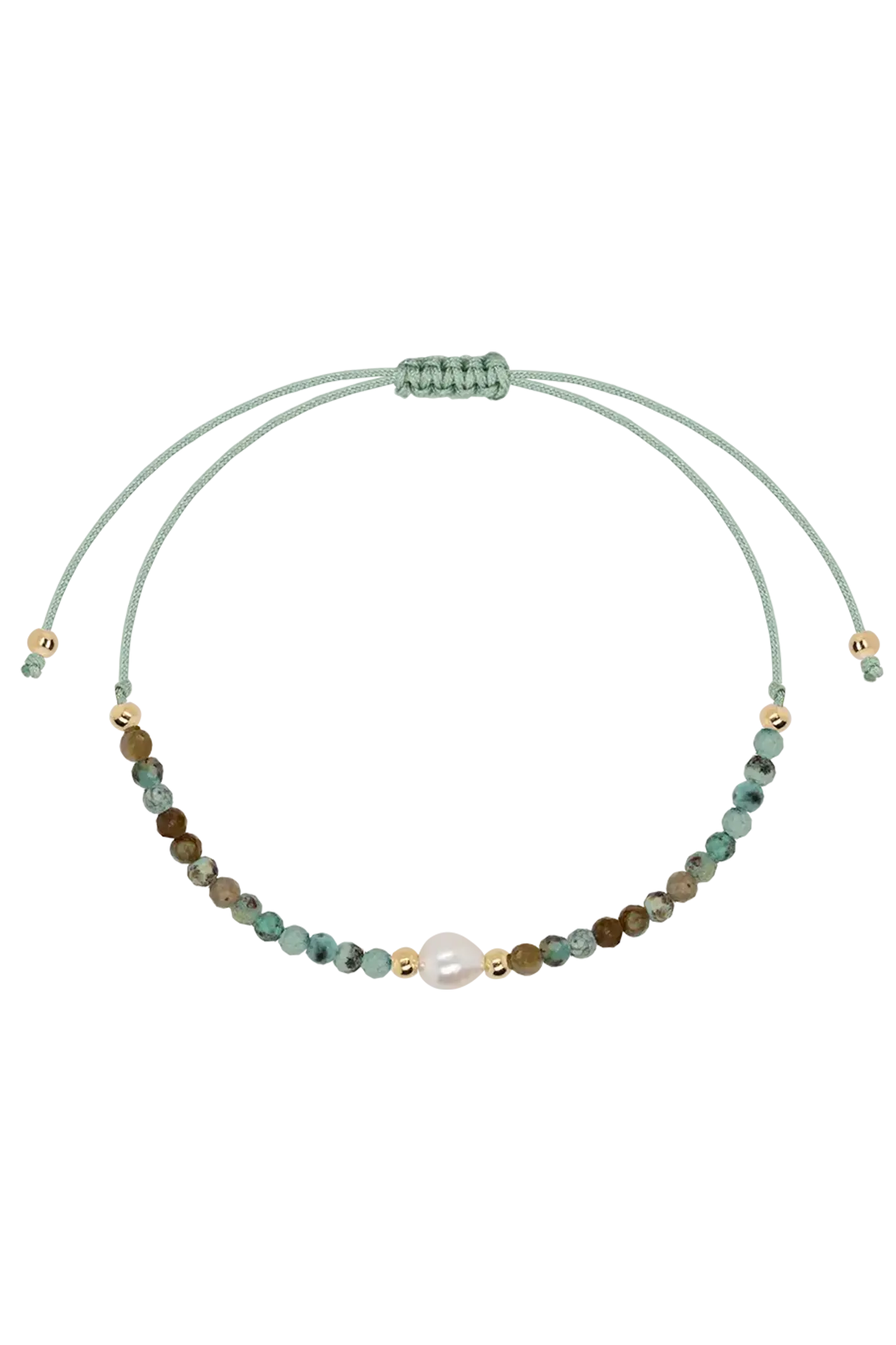 Brățară Argint Cool Brown-Green Crystals Lisa&Co.