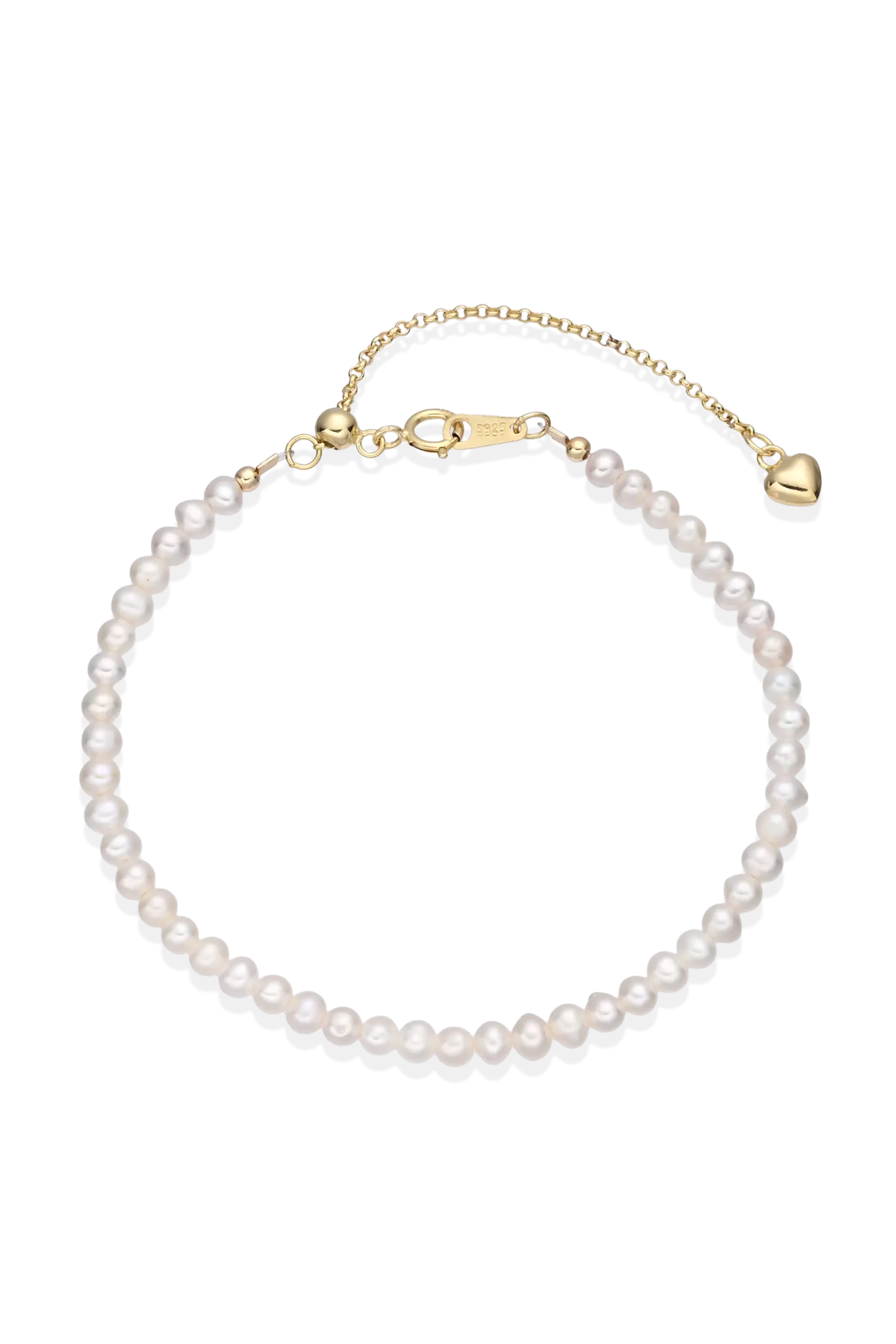 Bratara Argint Freshwater Heart LisaConcept