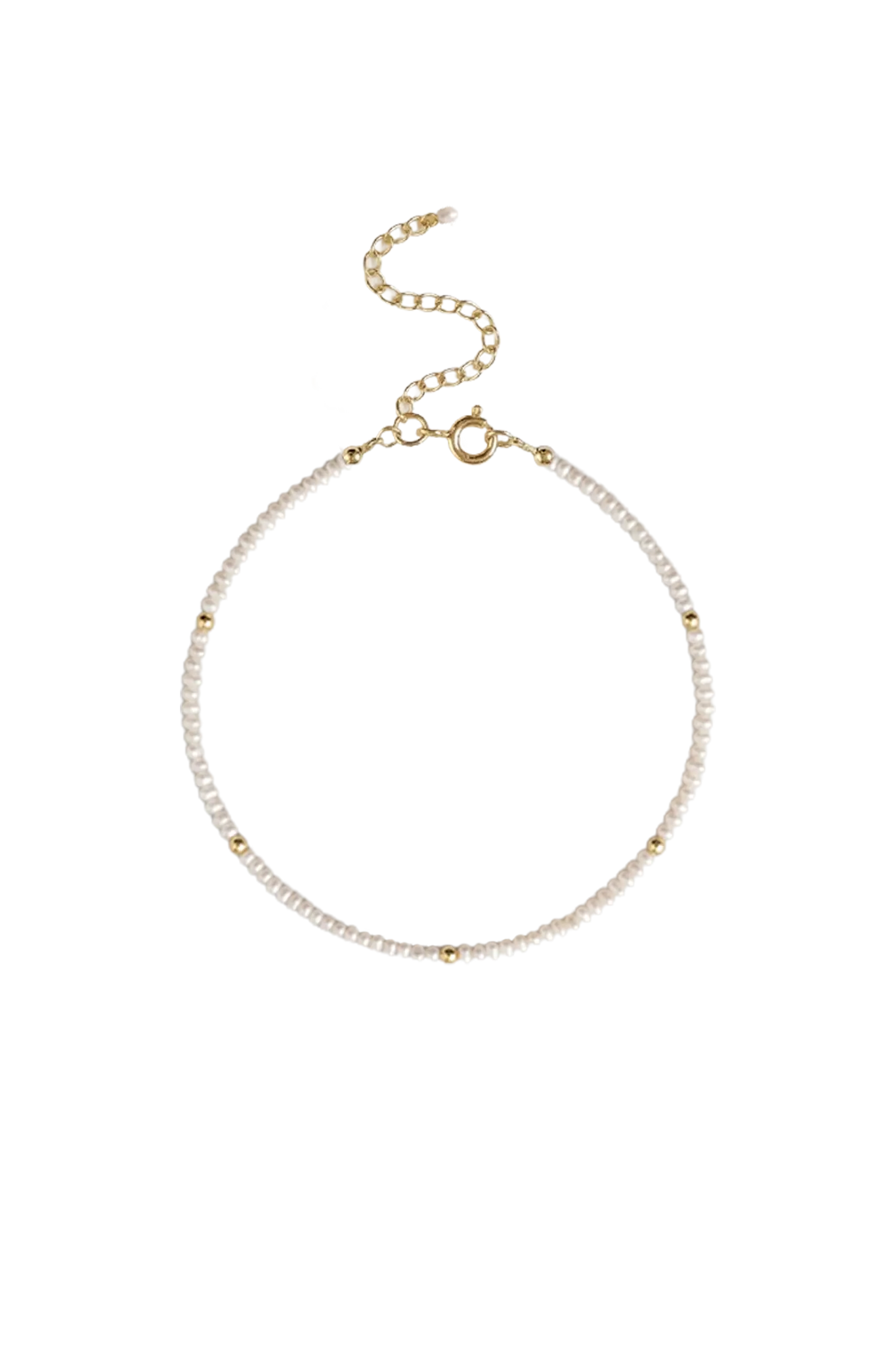 Brățară Pentru Picior Argint Mini Pearls V Lisa&Co.