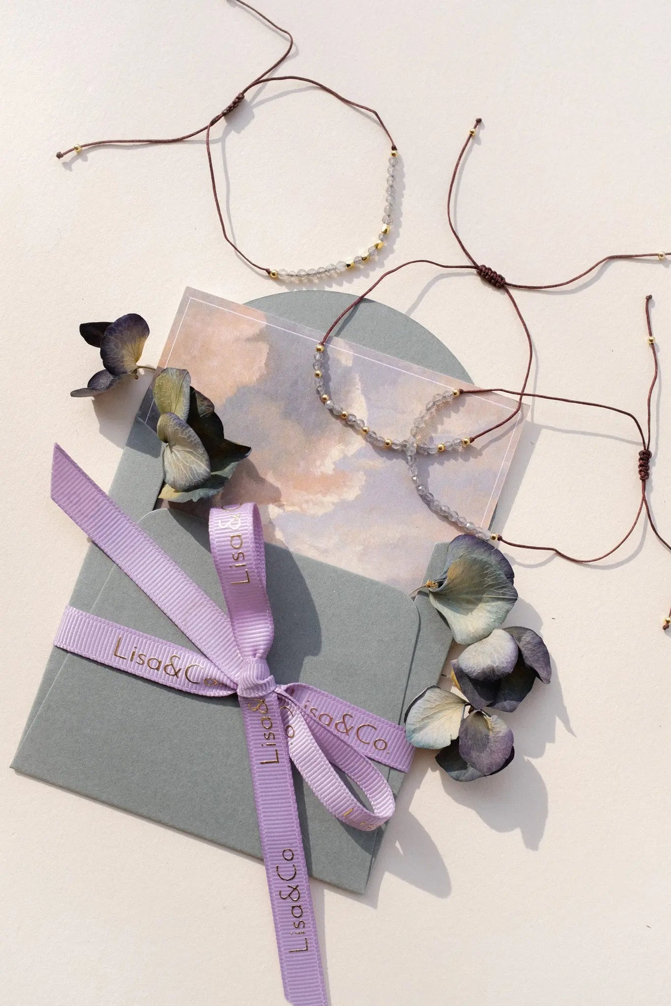 Brățară pe șnur Labradorit II Lisa&Co.