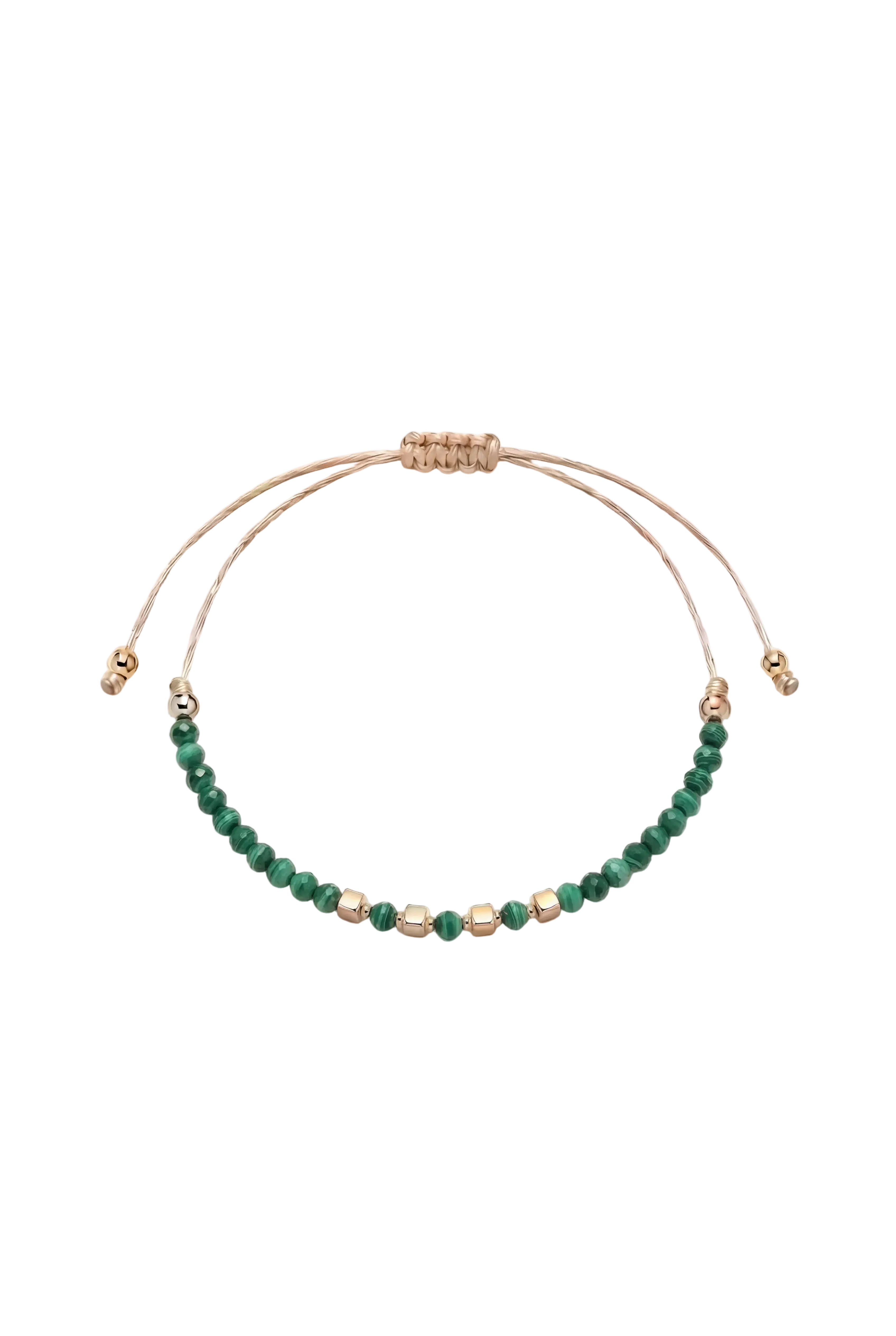 Brățară pe șnur Malachit II Lisa&Co.