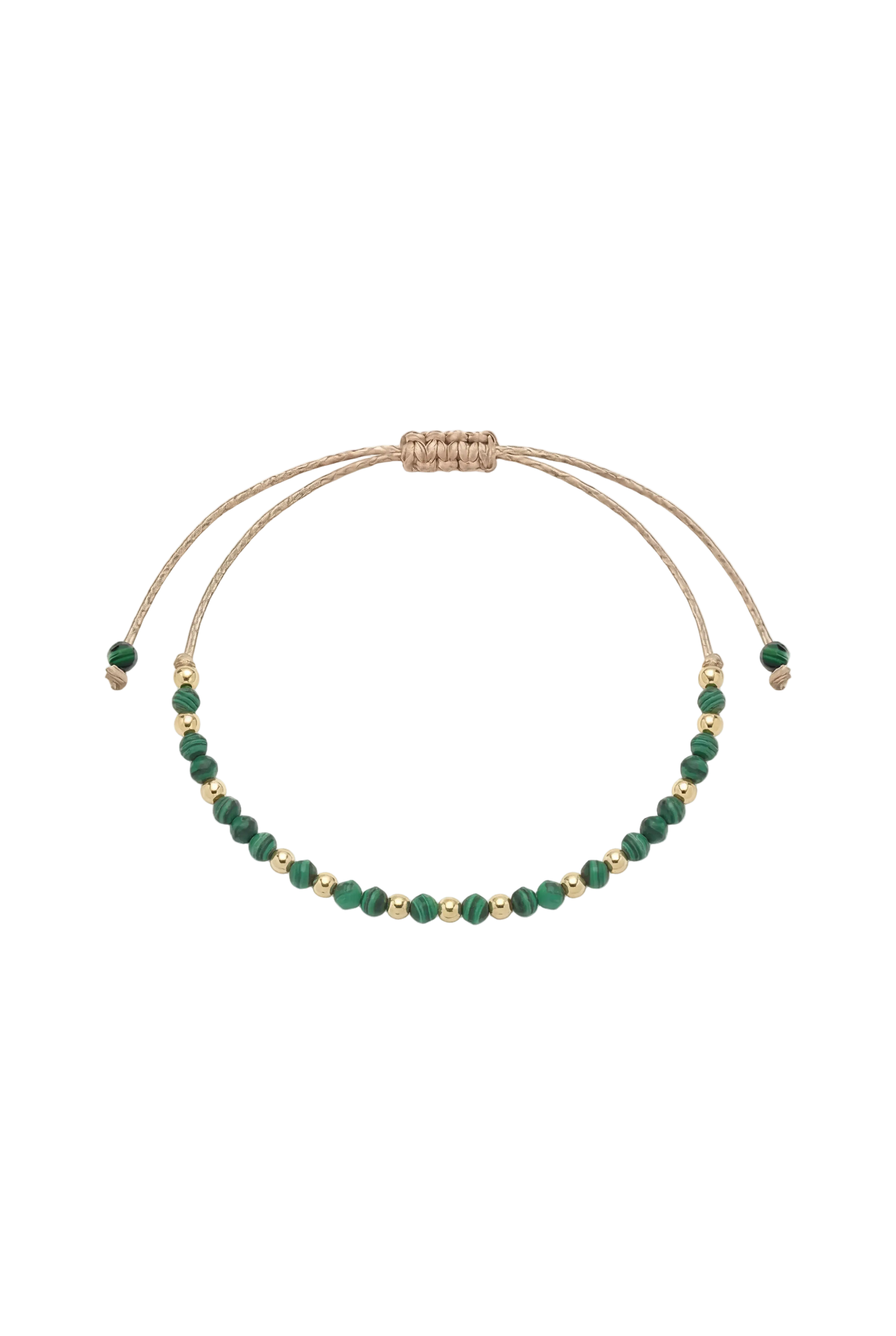Brățară pe șnur Malachit IV Lisa&Co.