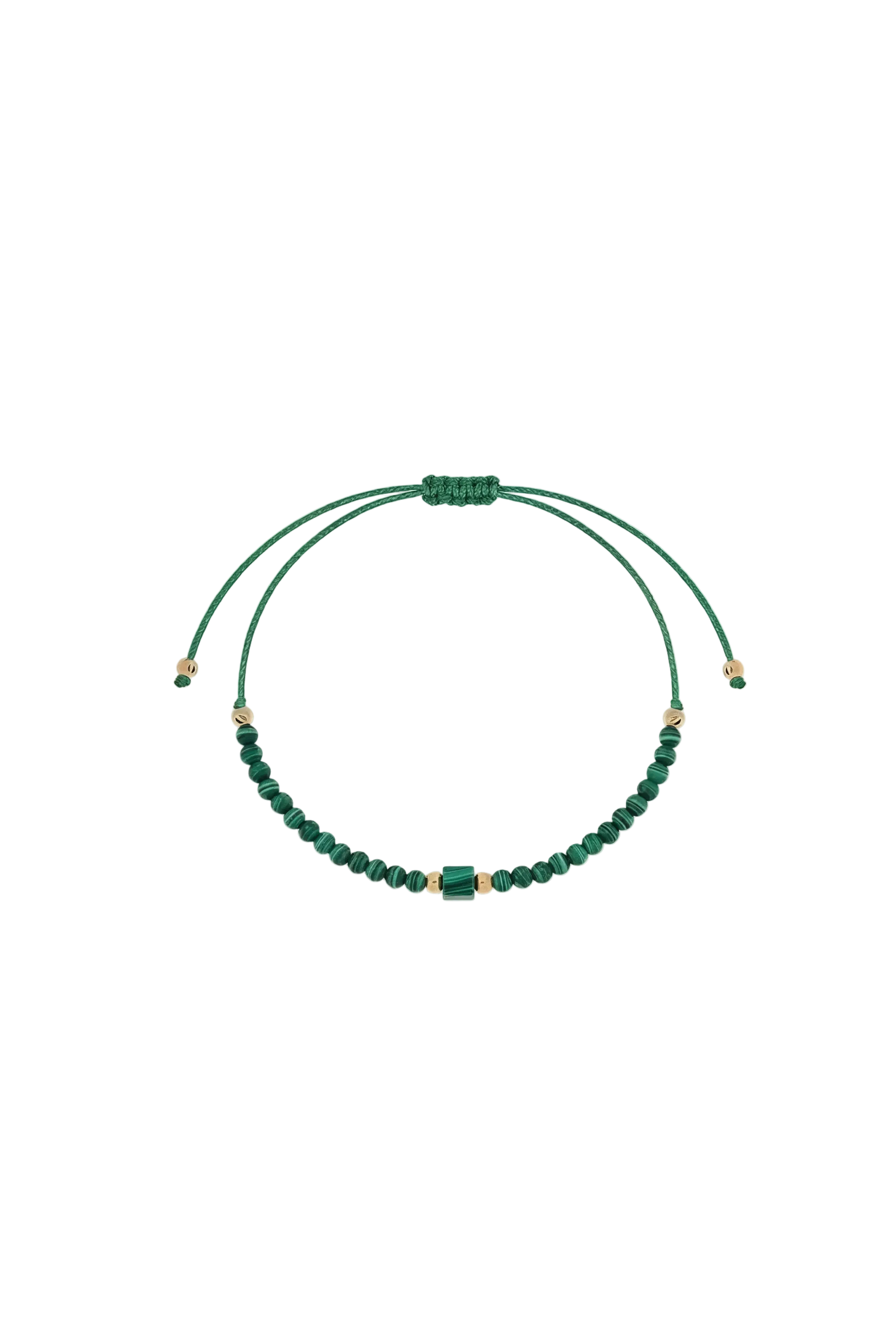 Brățară pe șnur Malachit VI Lisa&Co.
