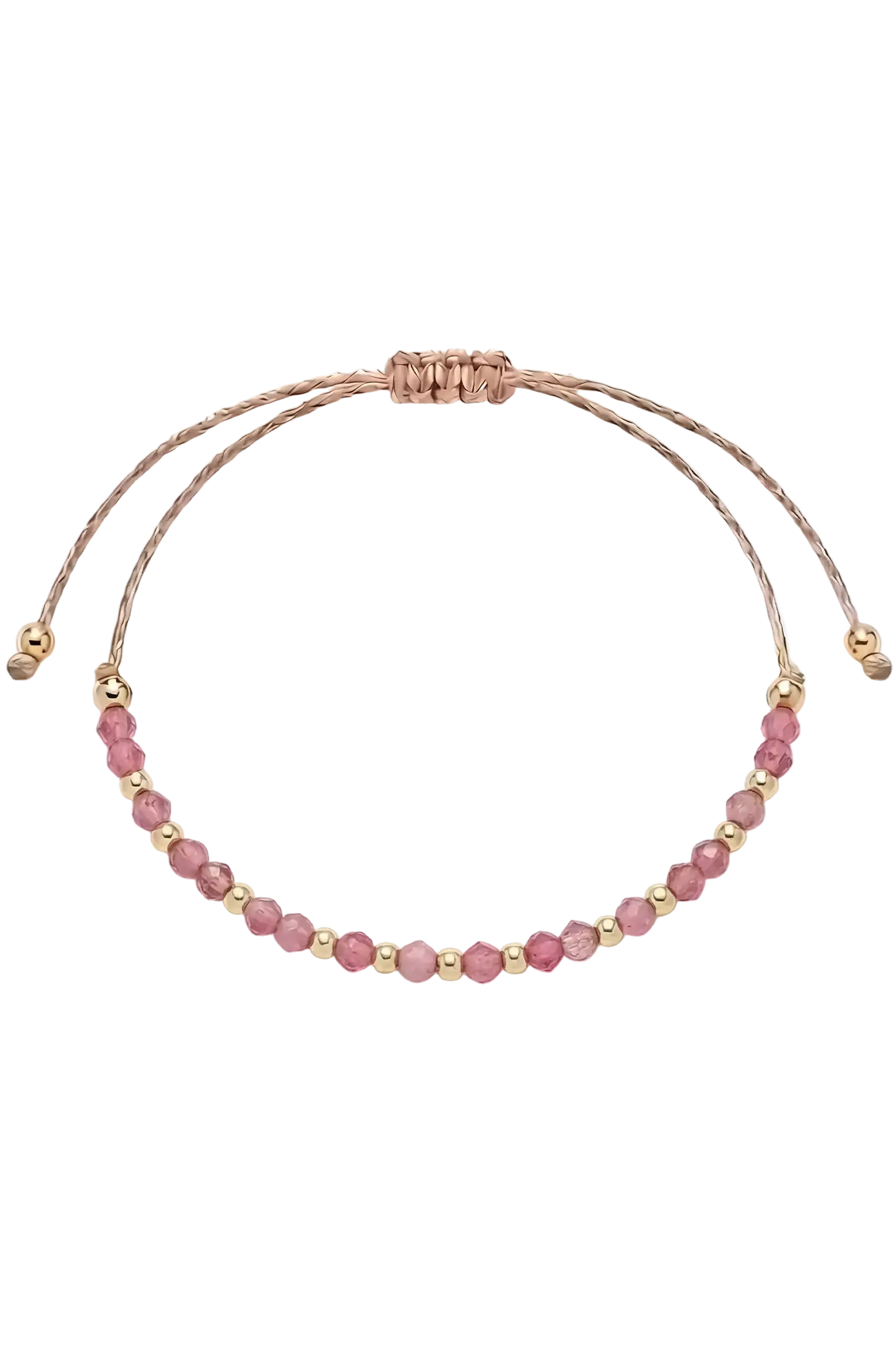 Brățară pe șnur Pink Tourmaline III Lisa&Co.