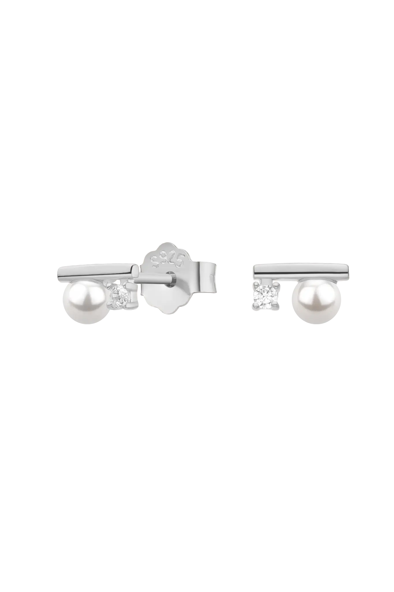 Cercei Argint Baguette Shell LisaConcept