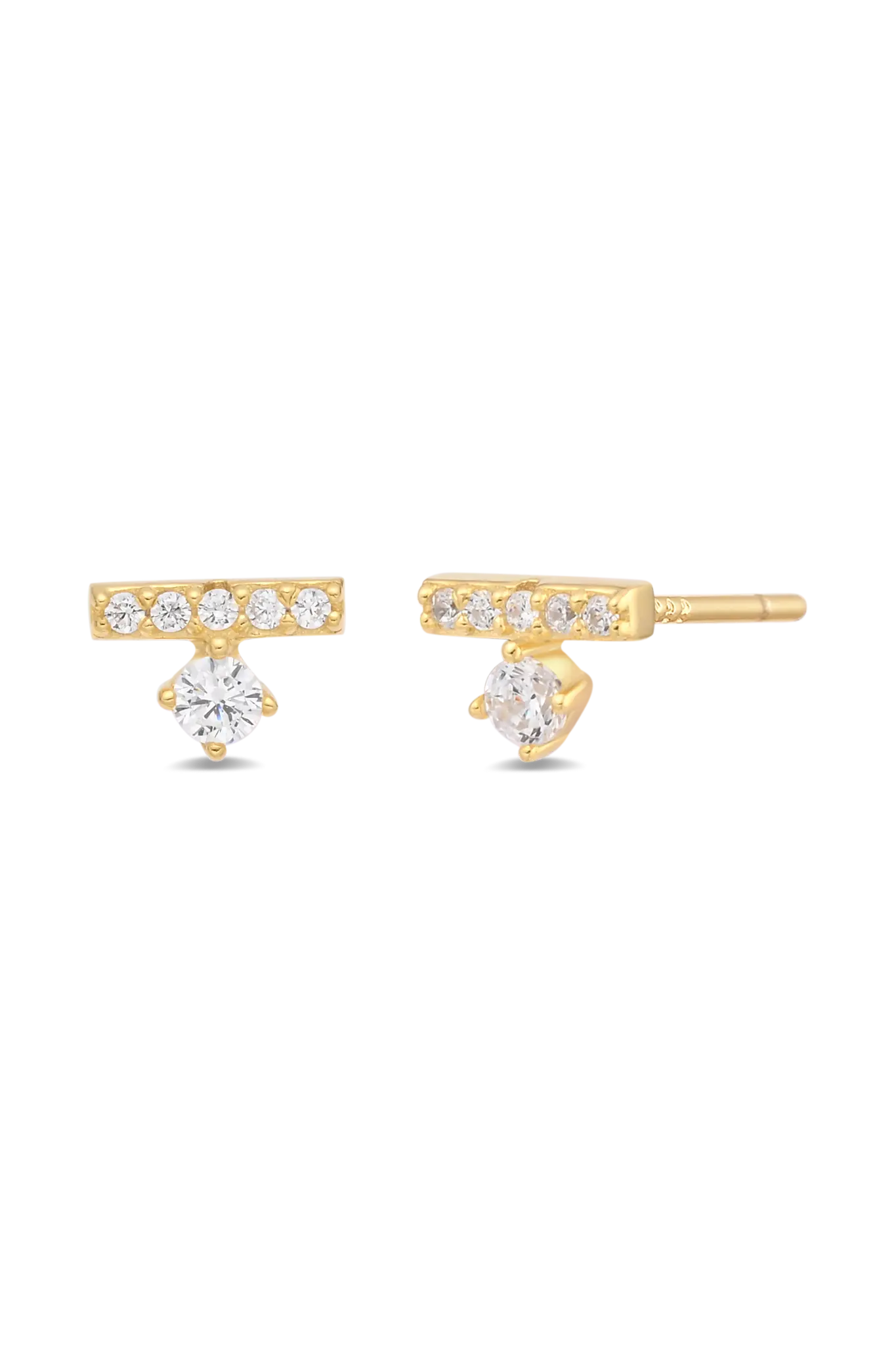 Cercei Argint Baguette&Crystal LisaConcept