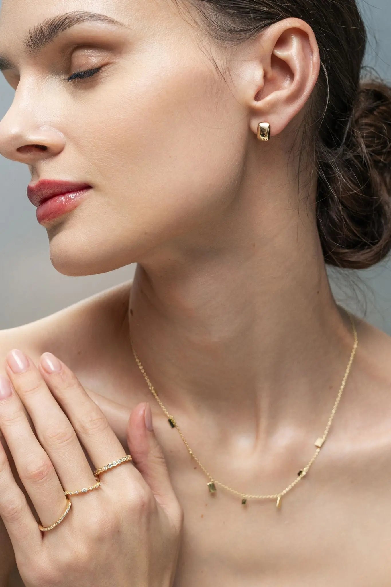 Cercei Argint Bold Mirror Lisa&Co.