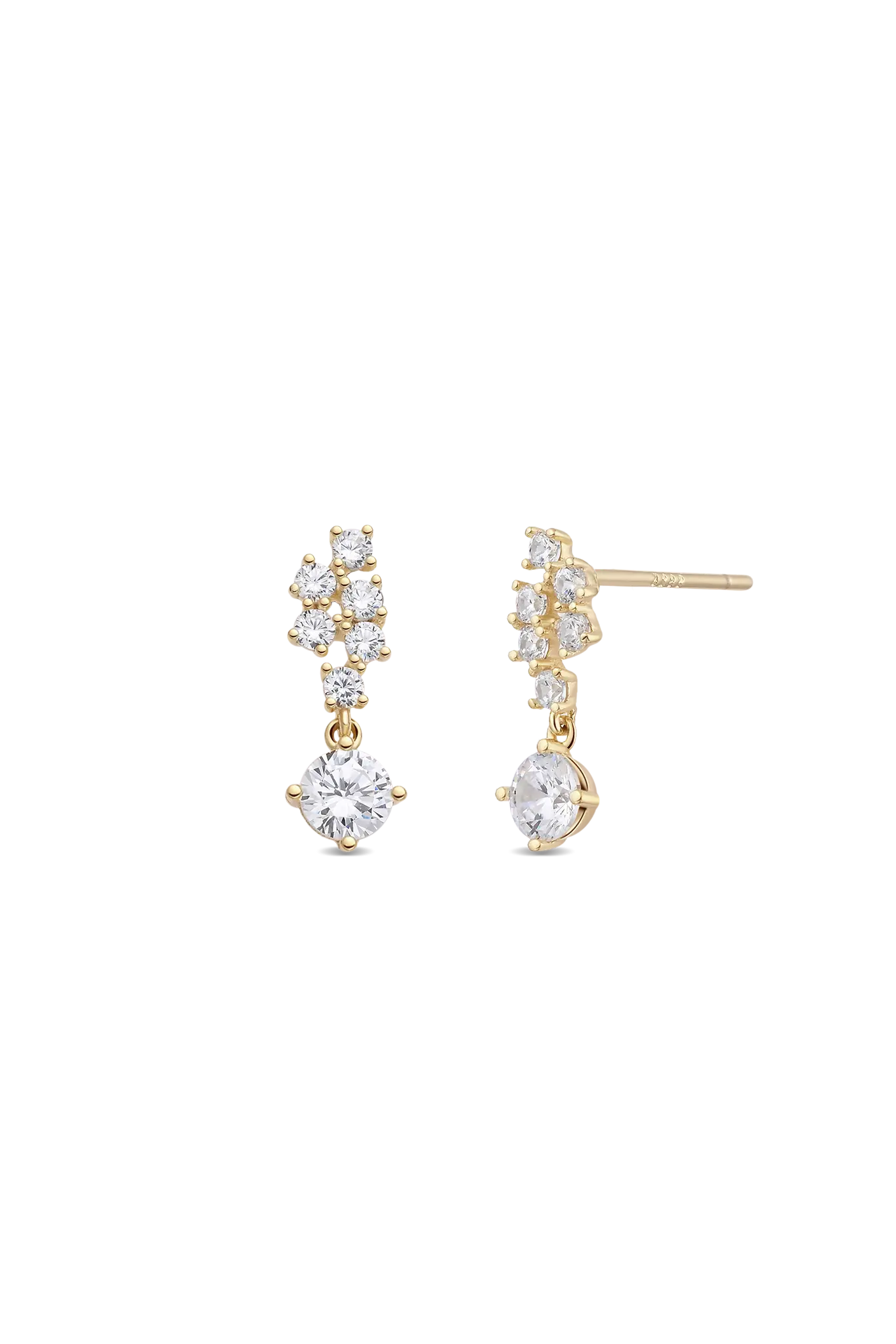 Cercei Argint Crystal Avalanche LisaConcept