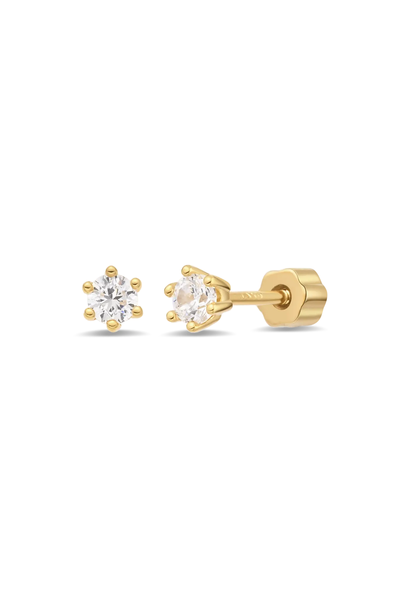 Cercei Argint Cu Filet Encased Crystal LisaConcept