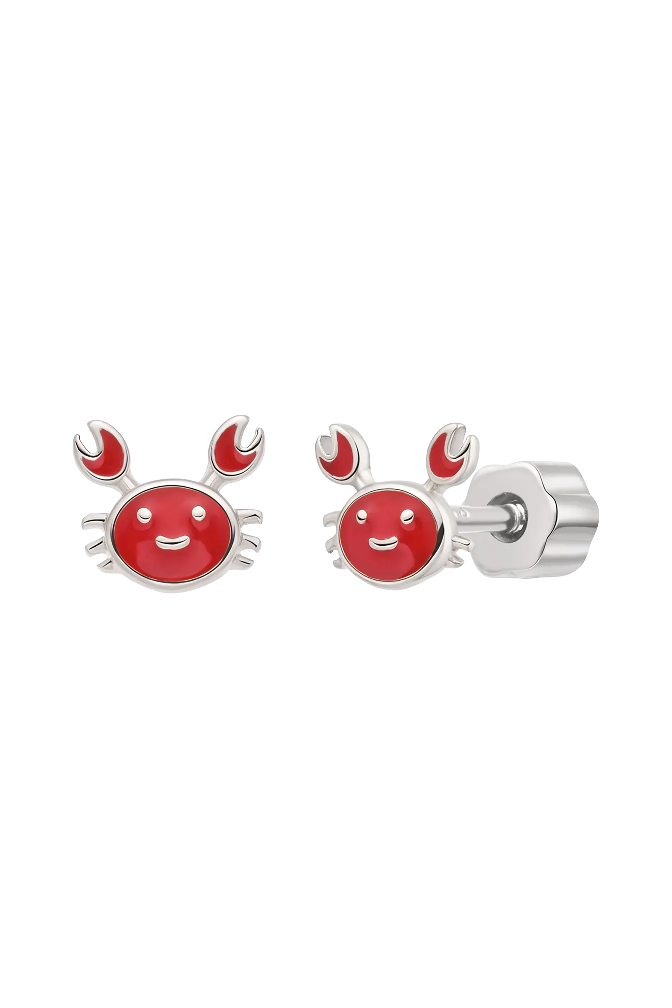 Cercei Argint Cu Filet Red Crab LisaConcept