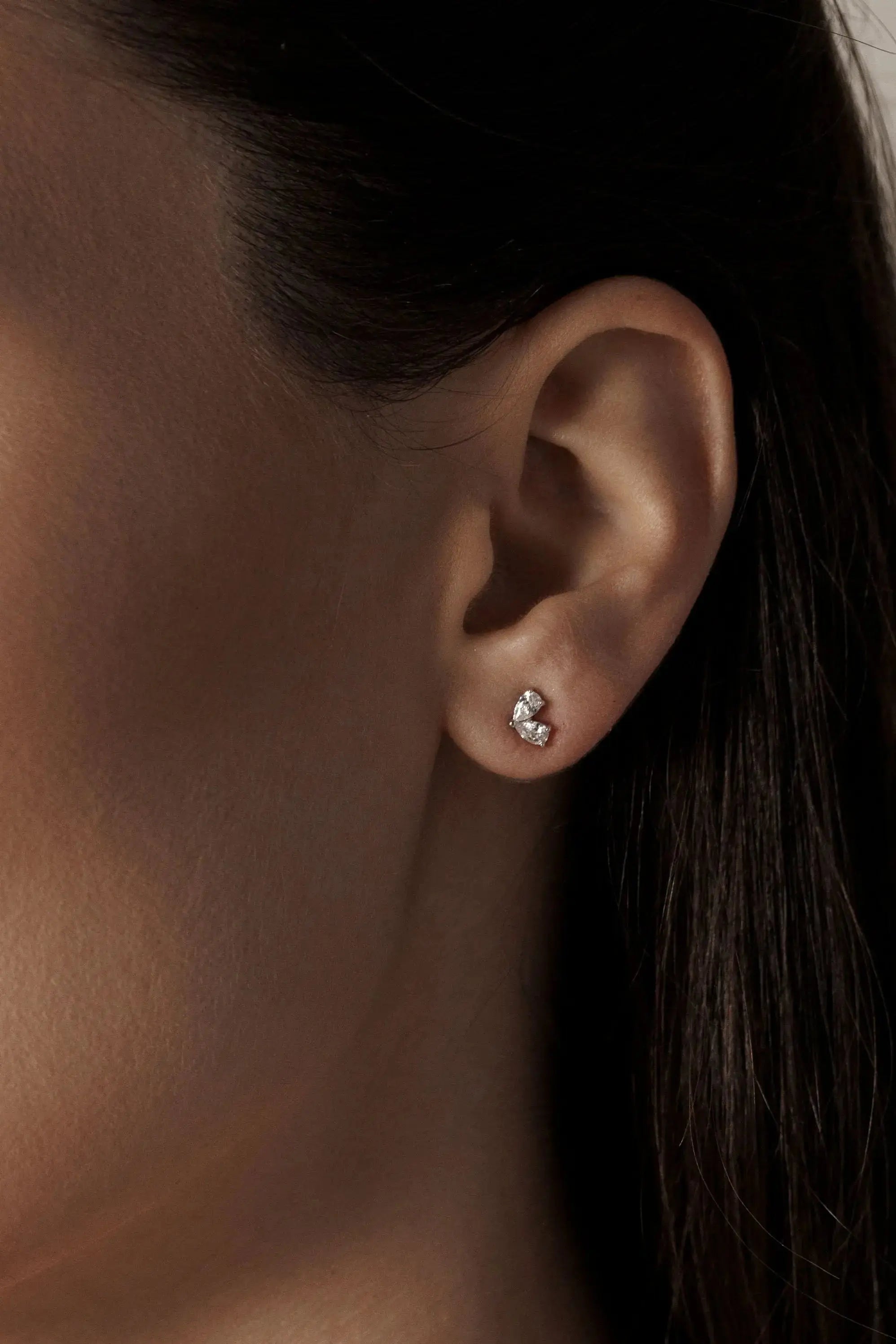 Cercel Argint Lis Double (Pierce) Lisa&Co.