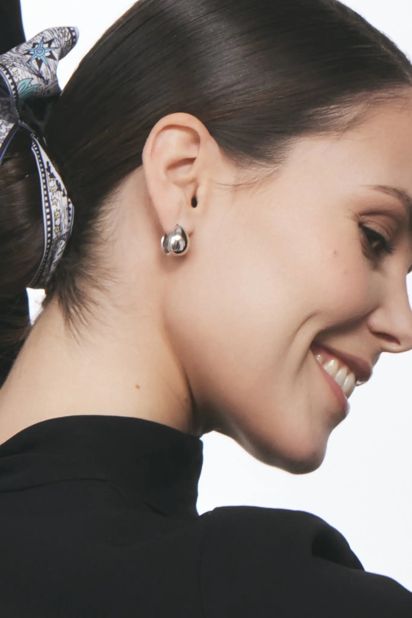 Cercei Argint Droplet Clips LisaConcept