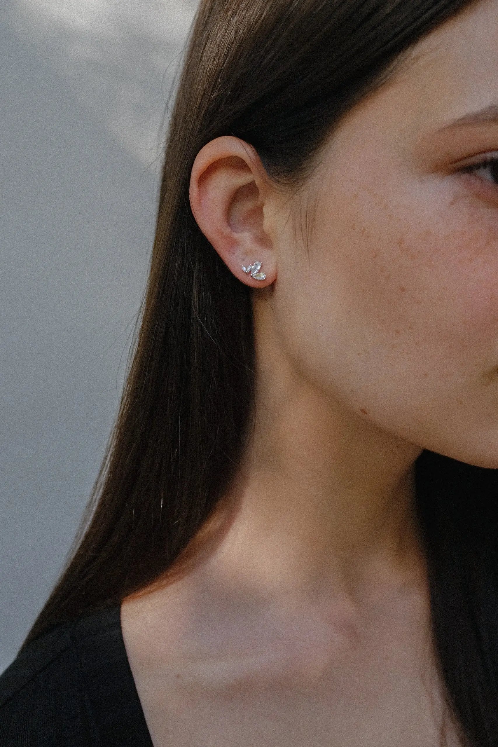 Cercei Argint Floral Lisa&Co.