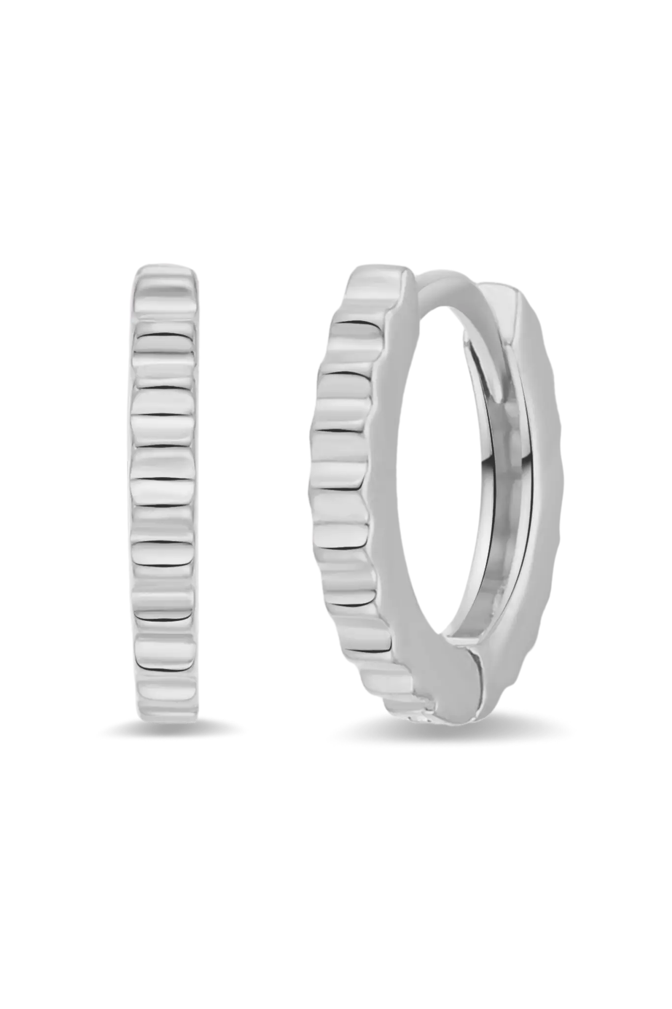 Cercei Argint Geometric Hoops LisaConcept
