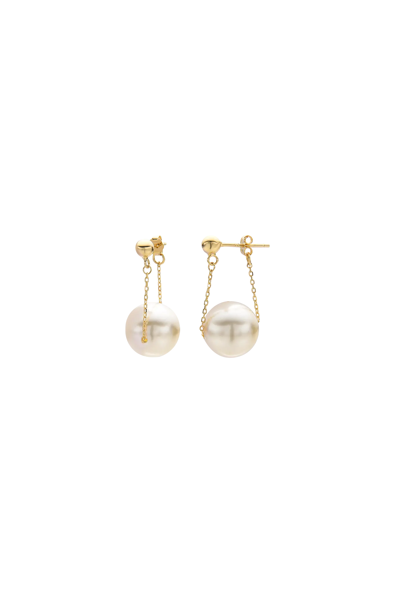 Cercei Argint Giant Pearl Swing LisaConcept