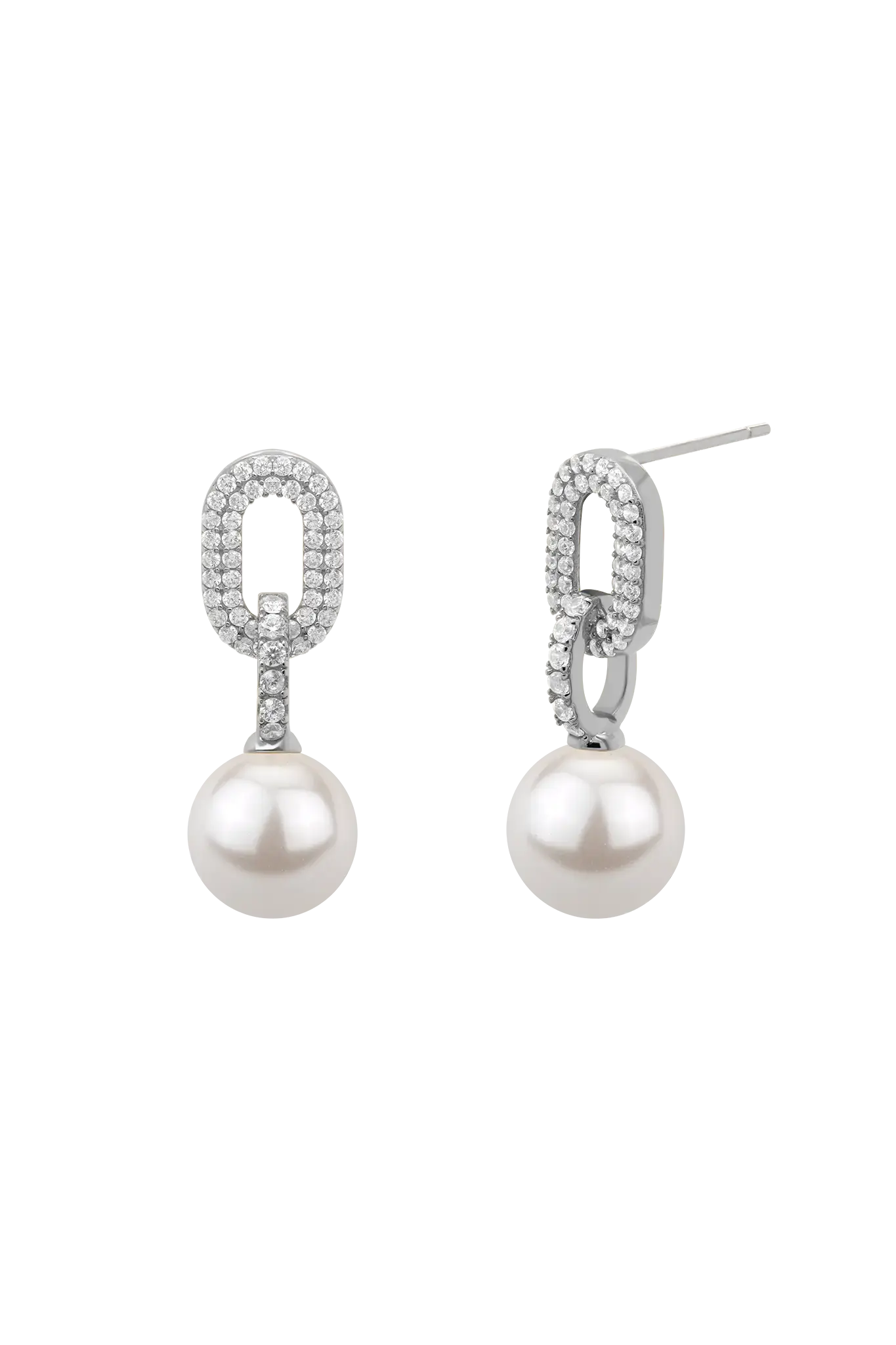 Cercei Argint Links&Pearls LisaConcept