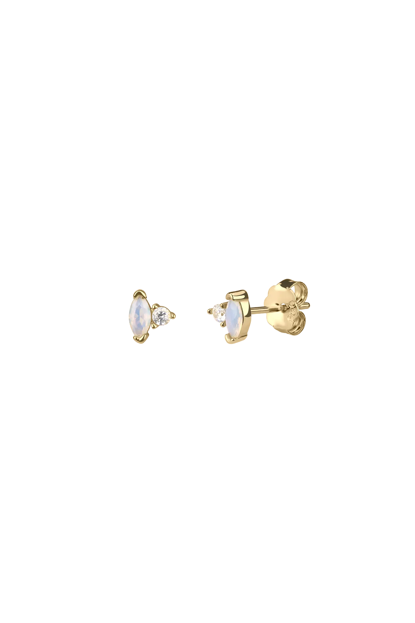 Cercei Argint Lis - opal Lisa&Co.