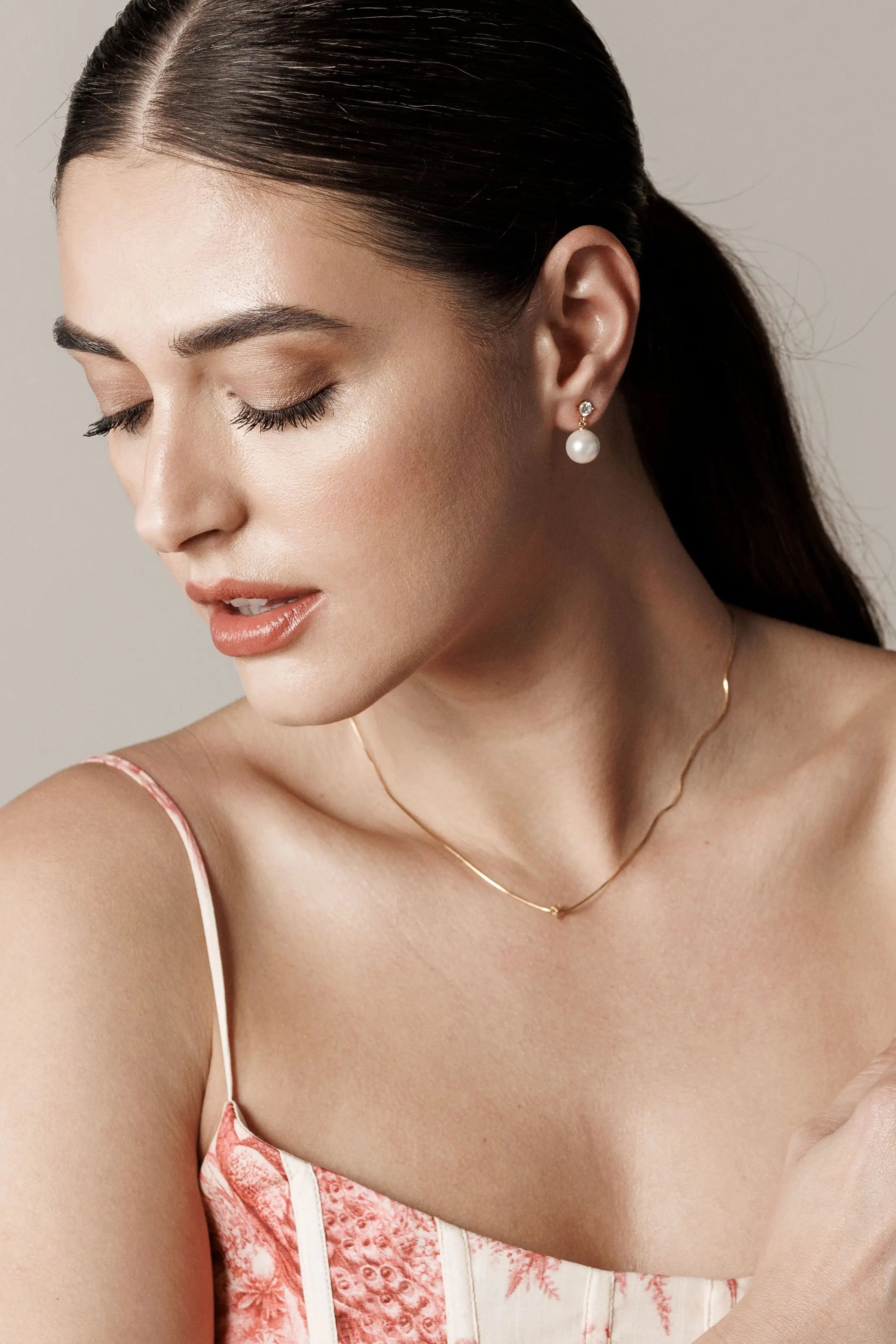 Cercei Argint Lisa Pearl Drop Lisa&Co.