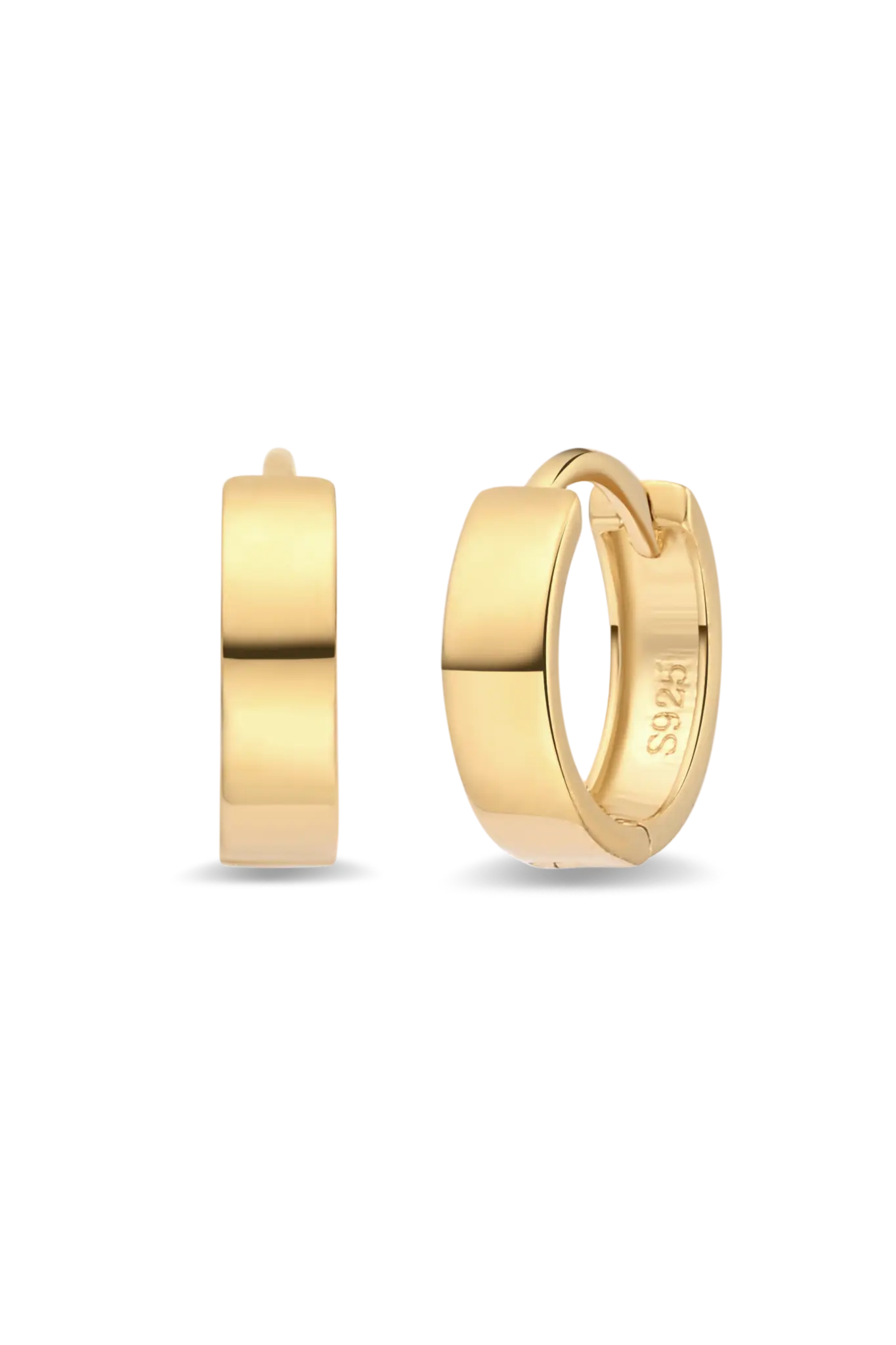 Cercei Argint Mercury Hoops Wide LisaConcept