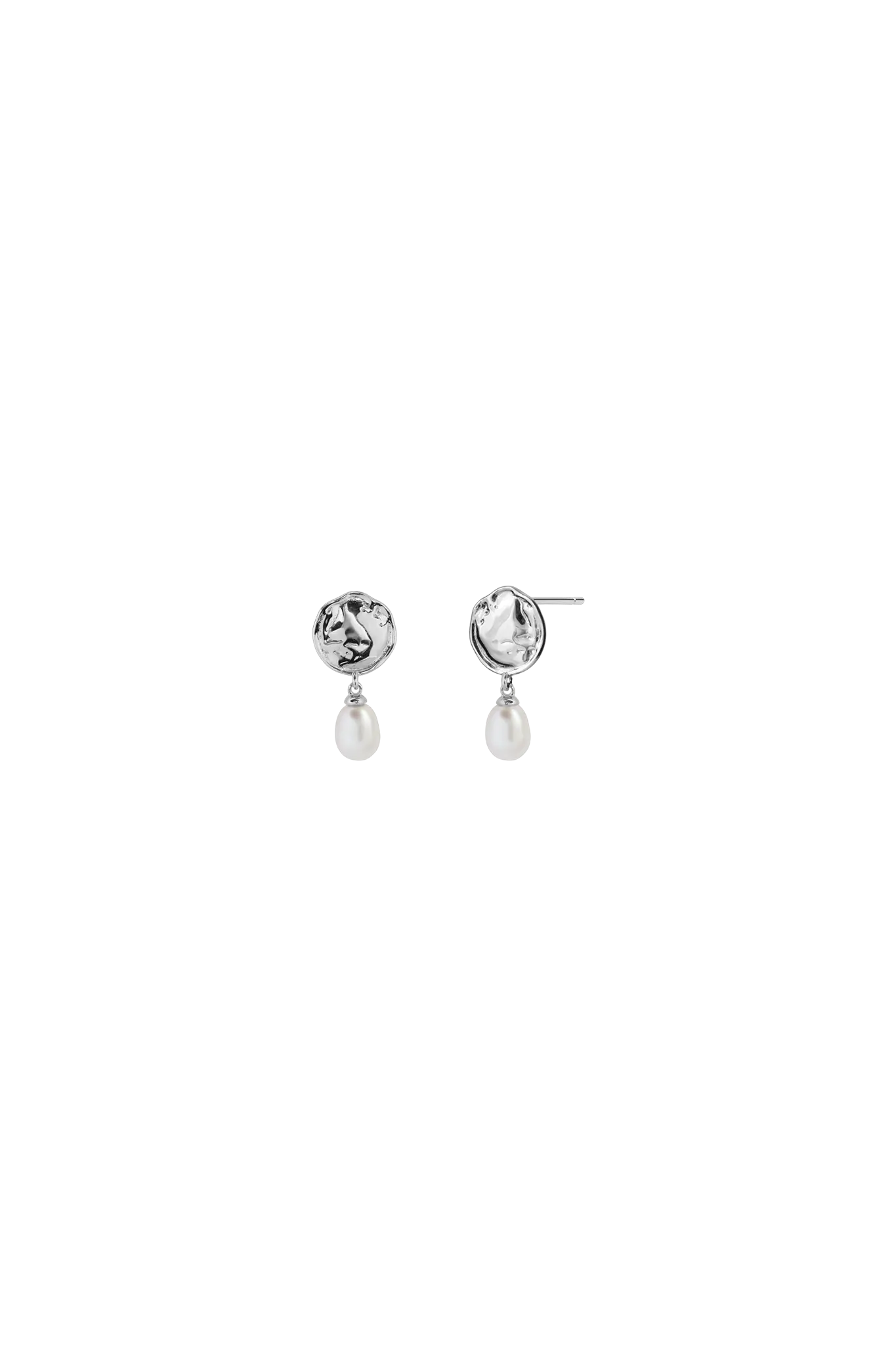 Cercei Argint Moon Pearl LisaConcept
