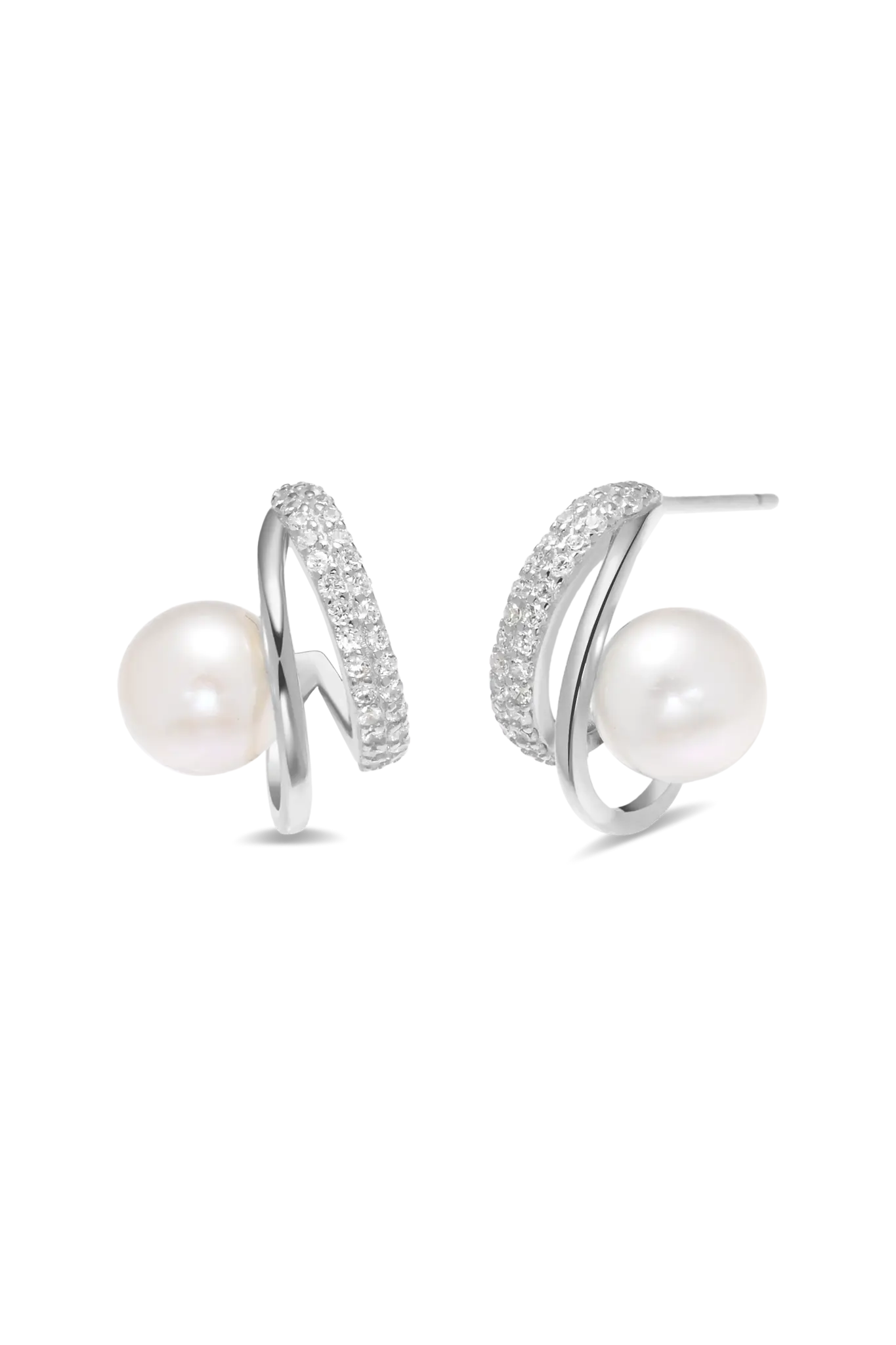 Cercei Argint Persei Pearl LisaConcept