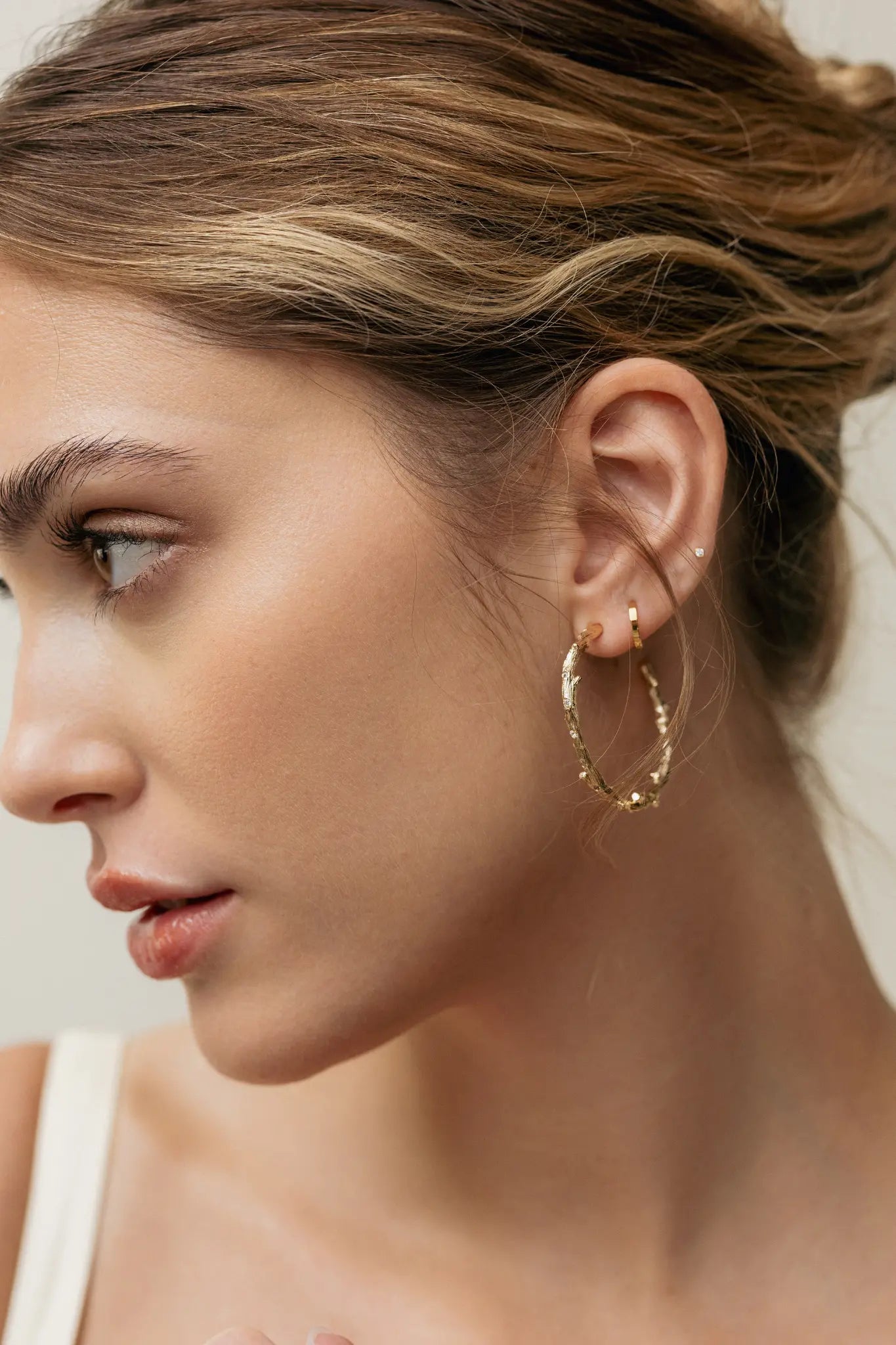 Cercei Argint Prism Hoops M LisaConcept