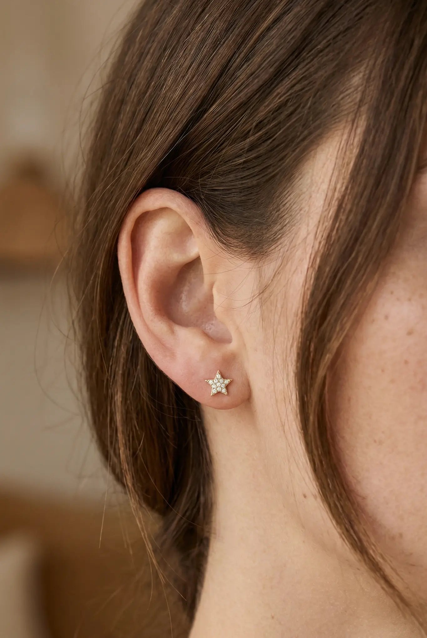 Cercei Argint Shiny Star L LisaConcept