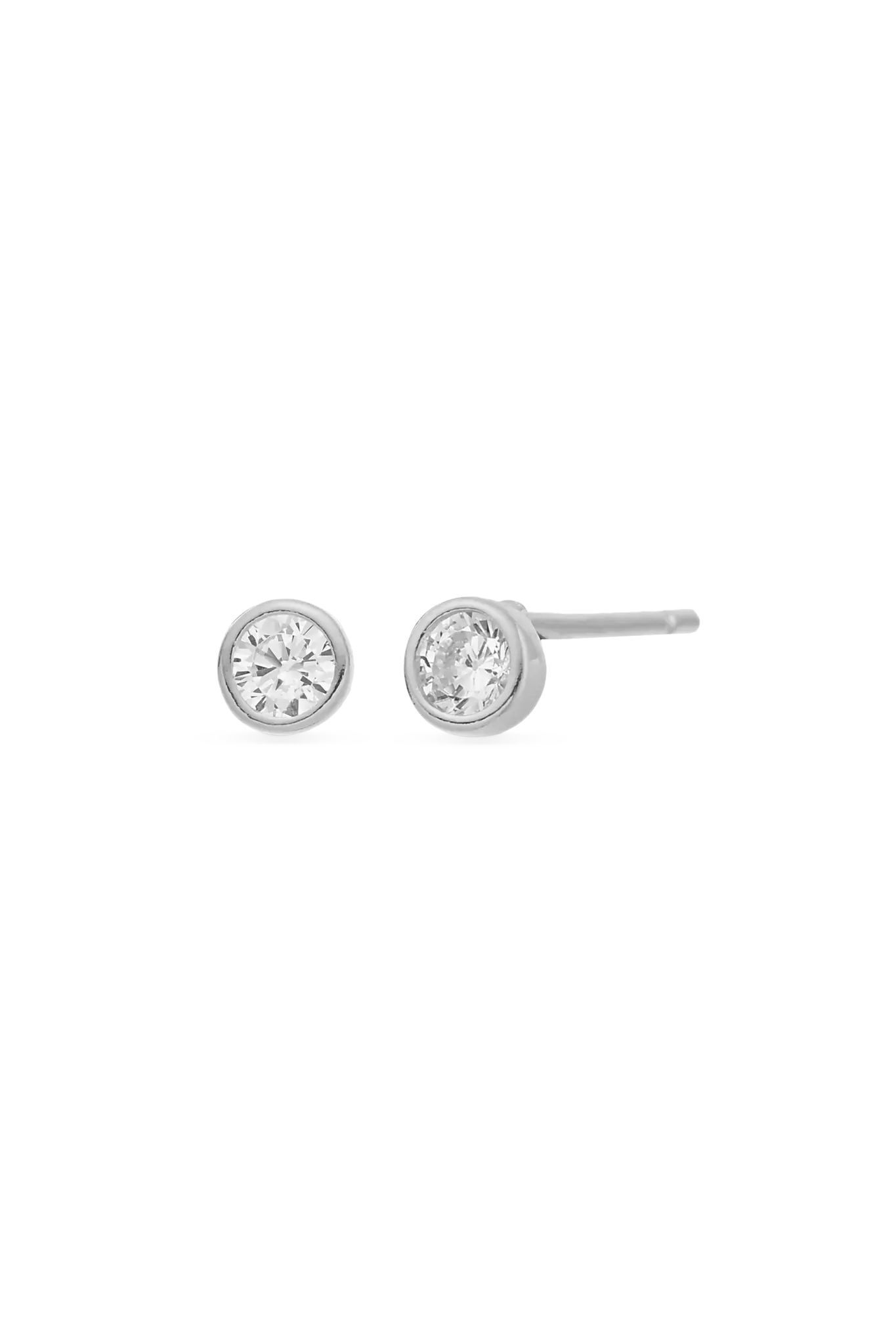 Cercei Argint Single Bezel LisaConcept