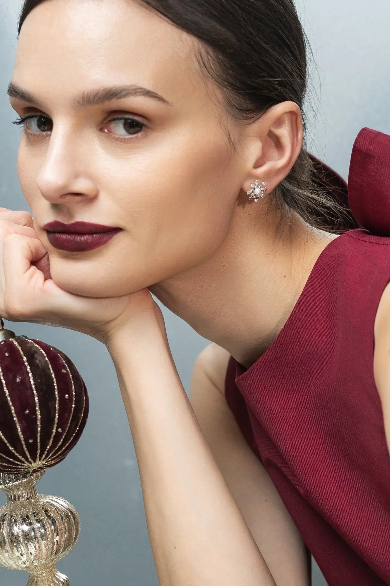 Cercei Argint Snow Queen Lisa&Co.