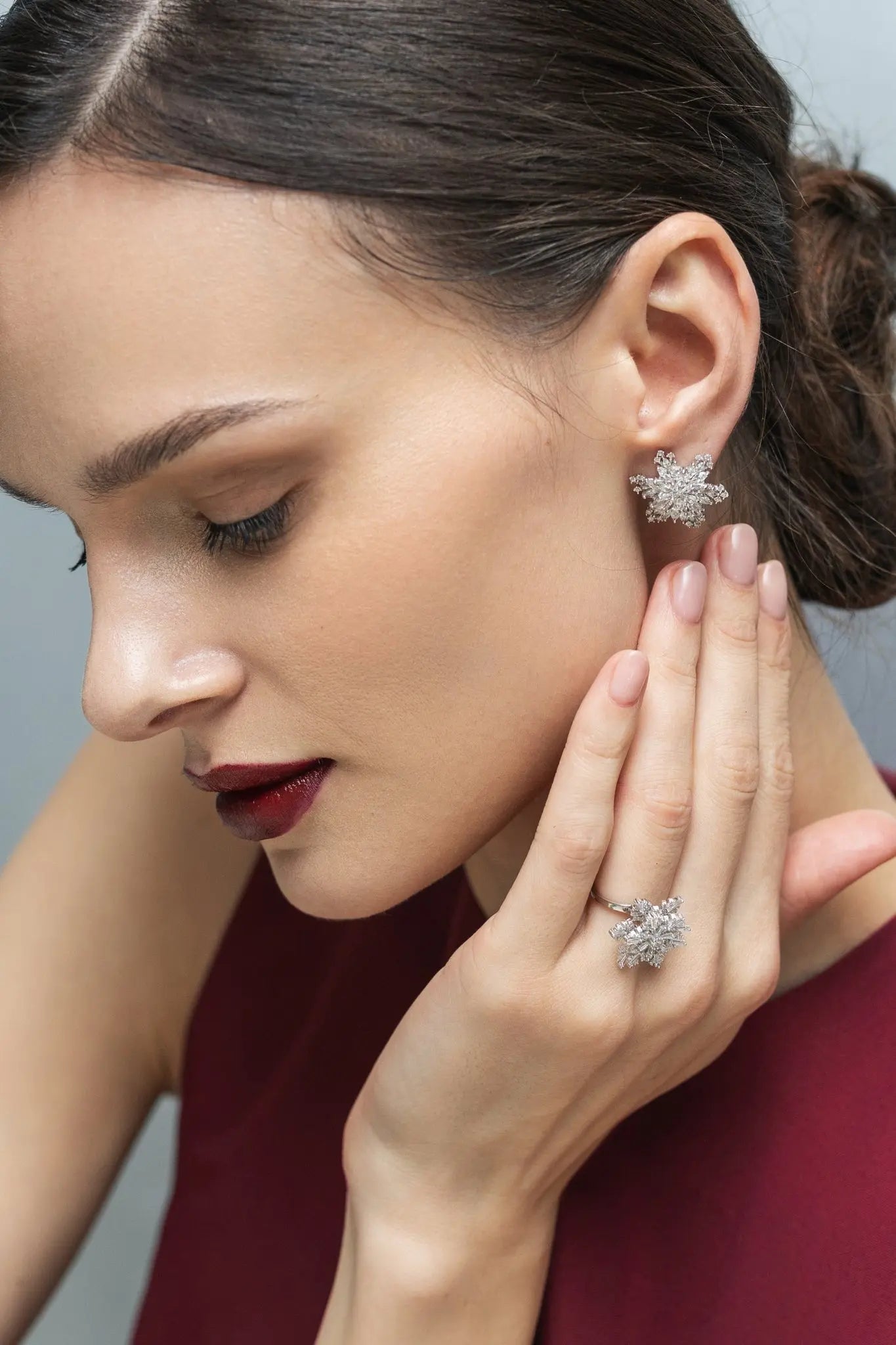 Cercei Argint Snowstorm Lisa&Co.