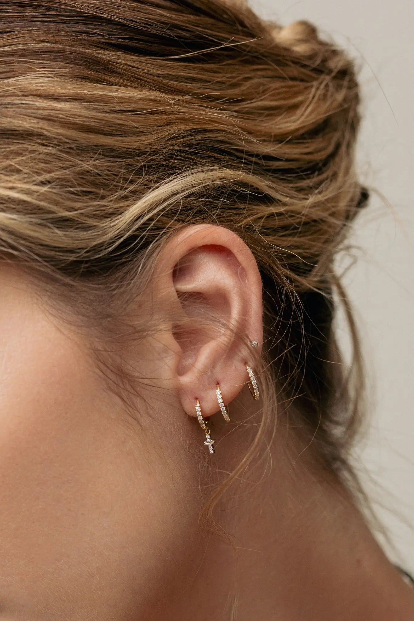 Cercei Argint Starpath Hoops M LisaConcept