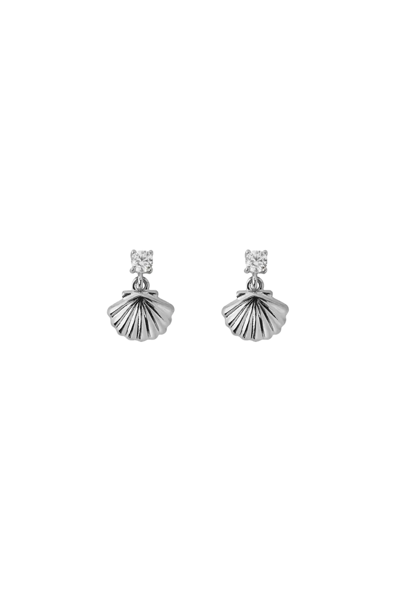 Cercei Argint Suspended Seashell LisaConcept