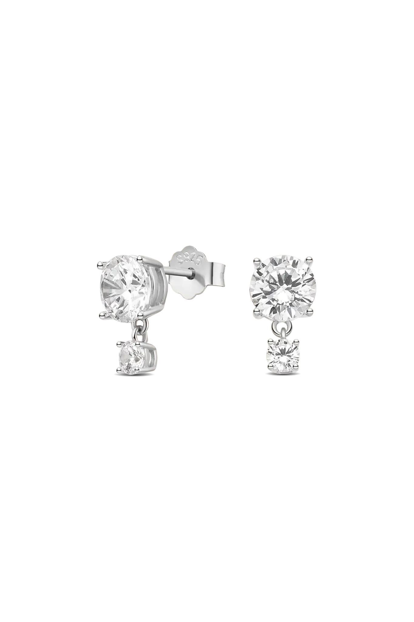 Cercei Argint Two Drops Lisa&Co.