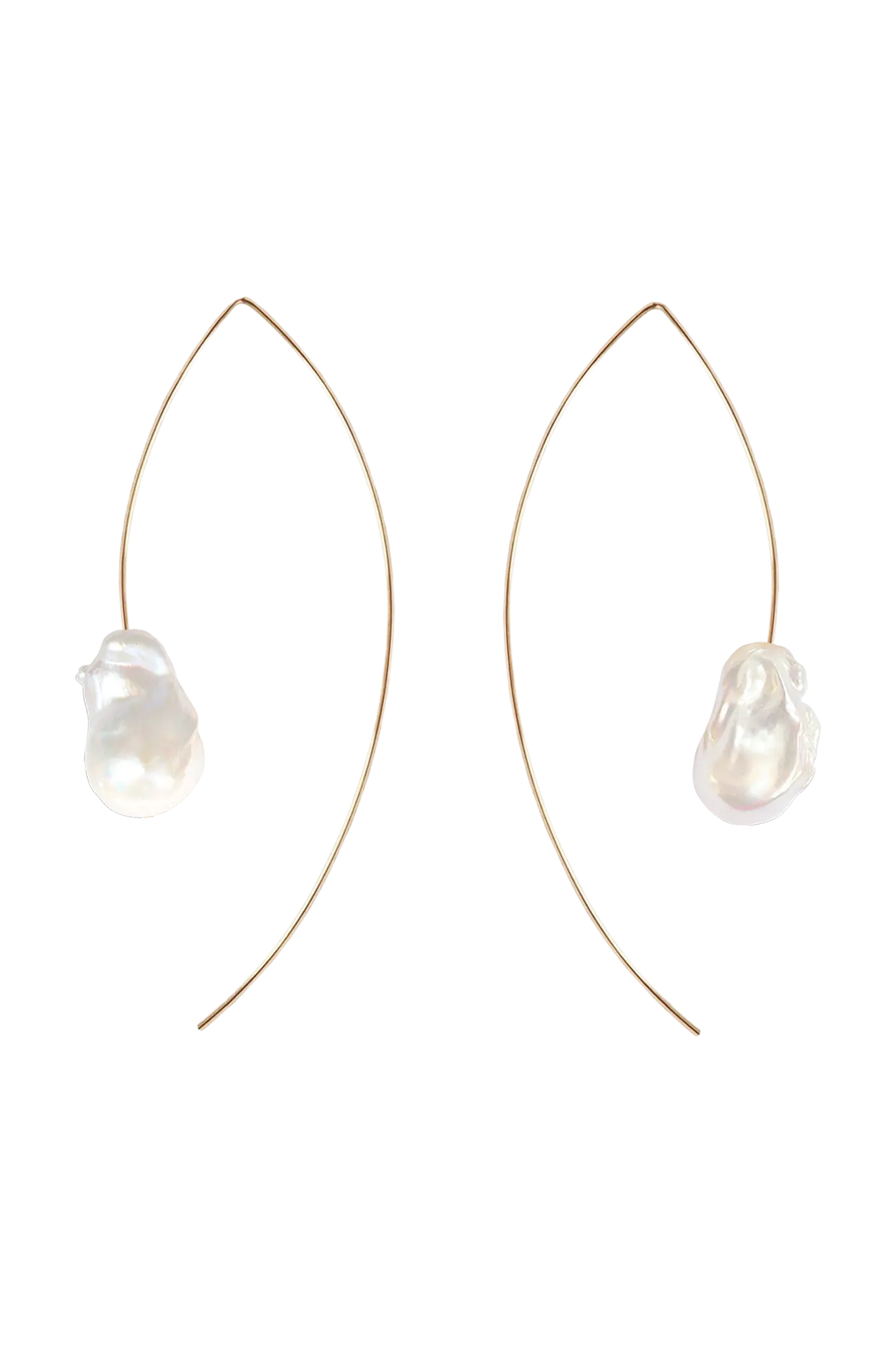 Cercei Argint Wire Baroque Pearl LisaConcept