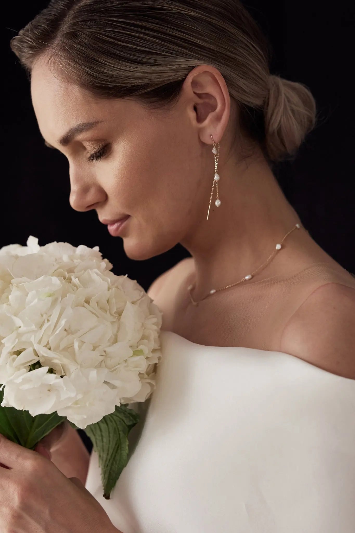 Cercei Aur Freshwater Pearl 3 LisaConcept