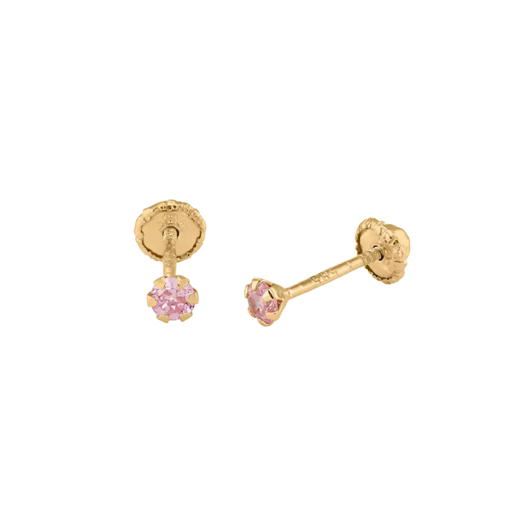 Cercei Pink Crystal • Aur 14k LisaConcept