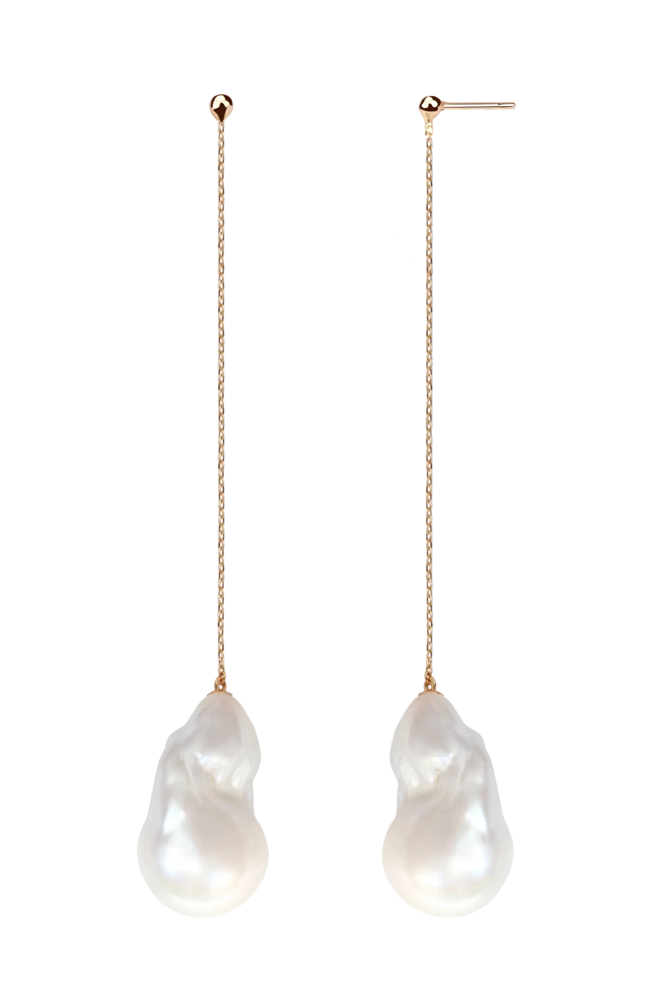 Cercei Baroque Pearls on Chain Lisa&Co.