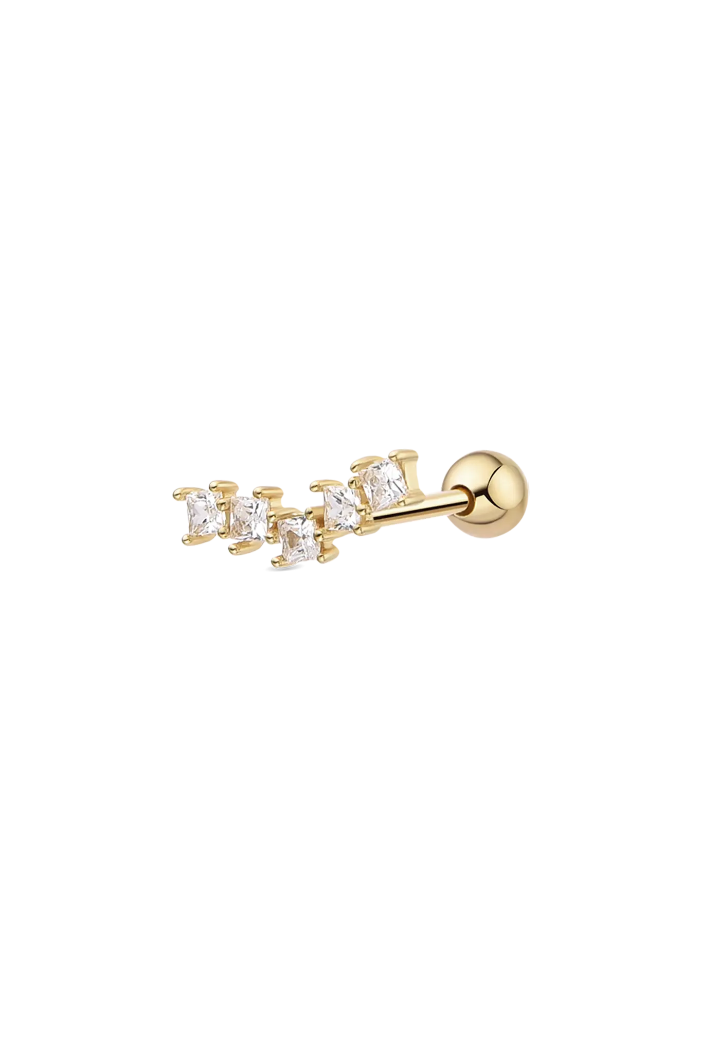 Cercel Argint Daisy (Pierce) Lisa&Co.