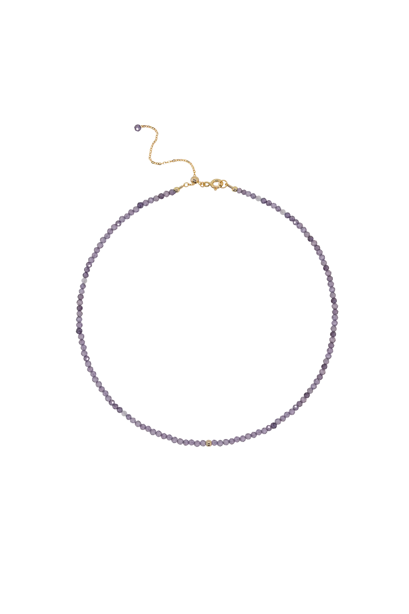 Colier Argint Amethyst Bead LisaConcept