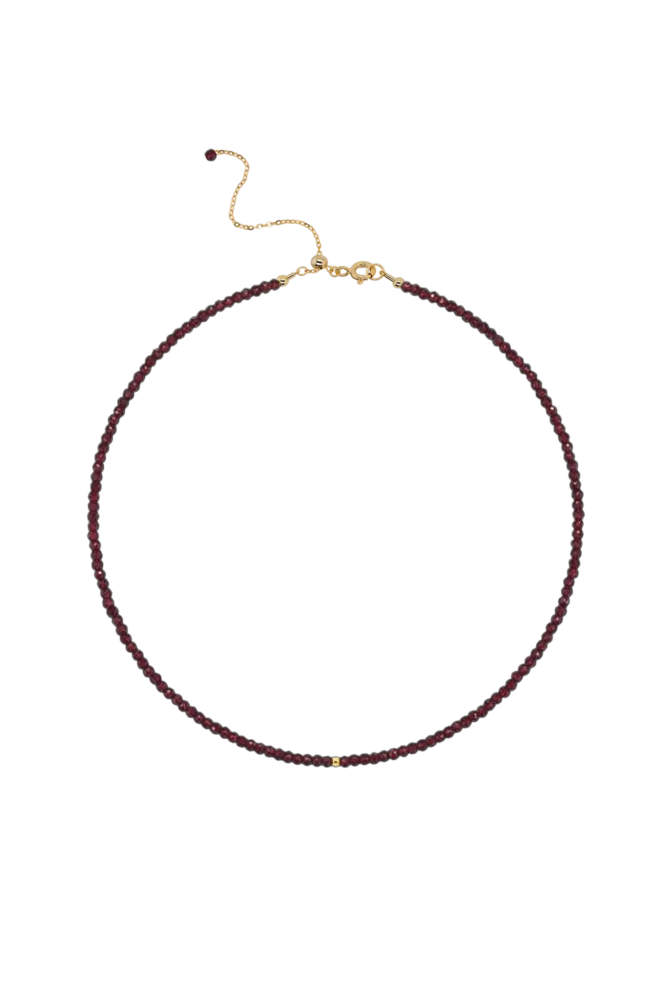 Colier Argint Granat&Bead Lisa&Co.