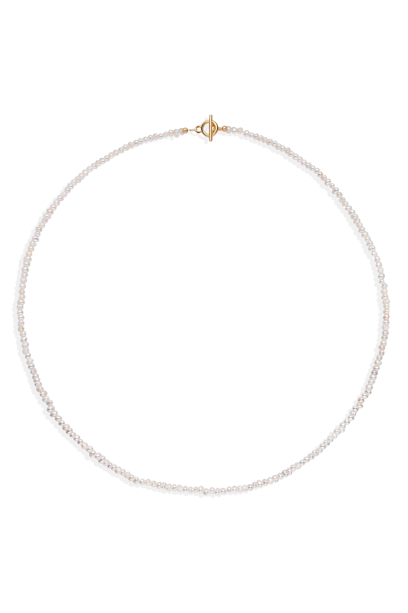 Colier Argint Mini Organic Pearls Simple LisaConcept