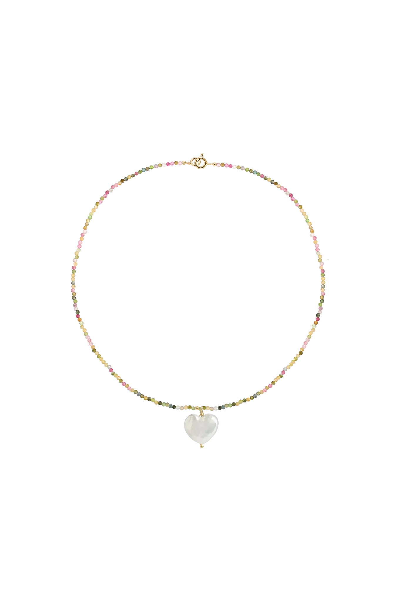 Colier Argint Pink Heart Lisa&Co.