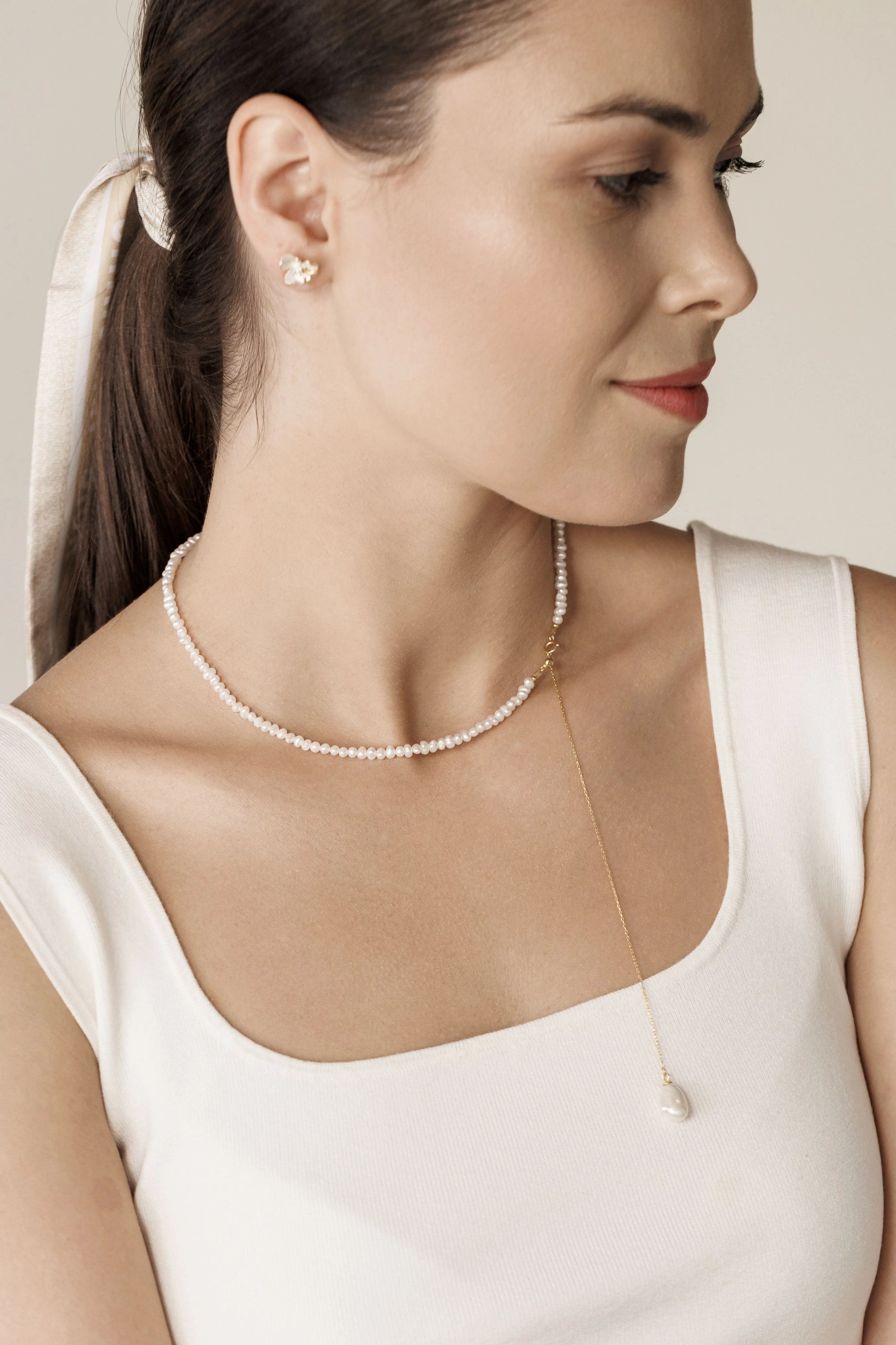 Colier Argint Organic Pearls S Lisa&Co.