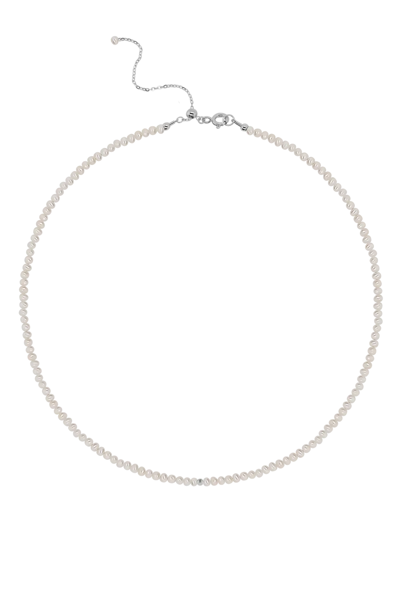 Colier Argint Pearl Bead S - organic pearl Lisa&Co.
