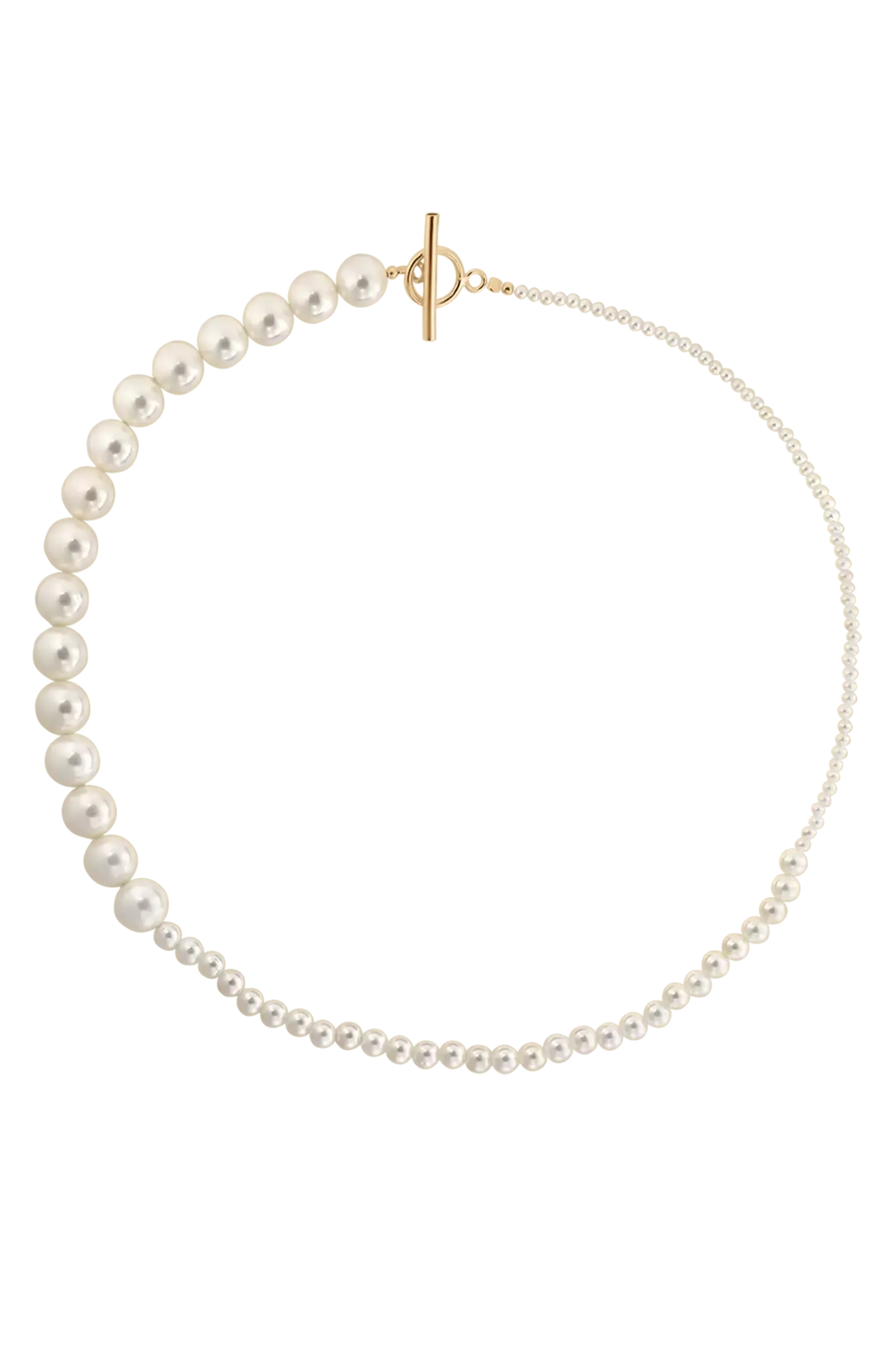 Colier Argint Pearl Gradient III LisaConcept
