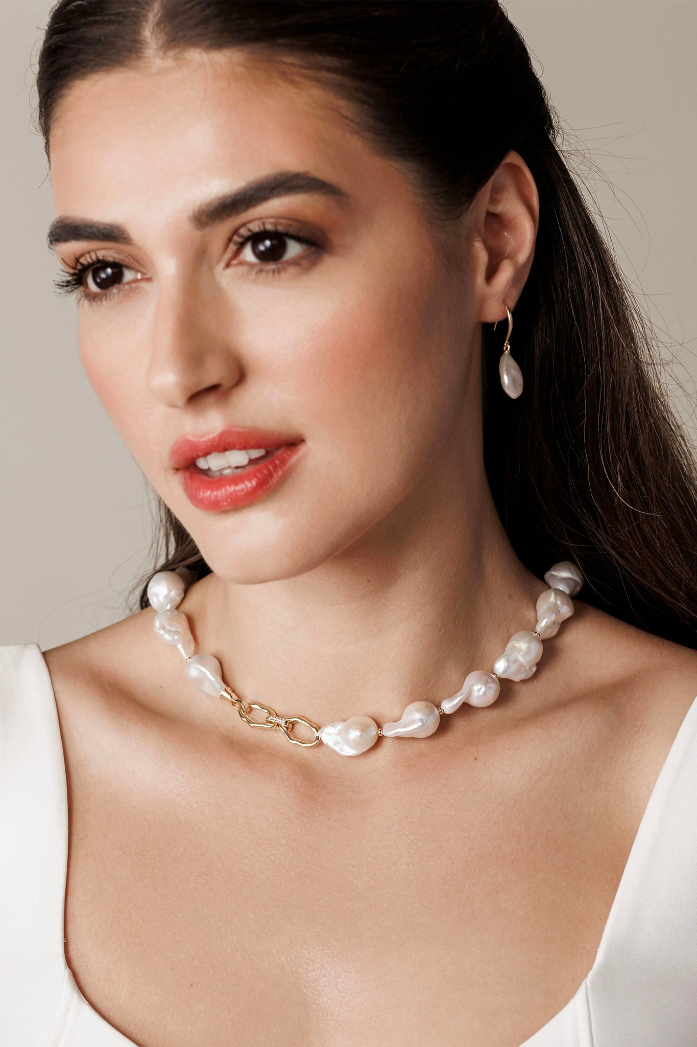 Colier Argint Sophisticated Waves LisaConcept