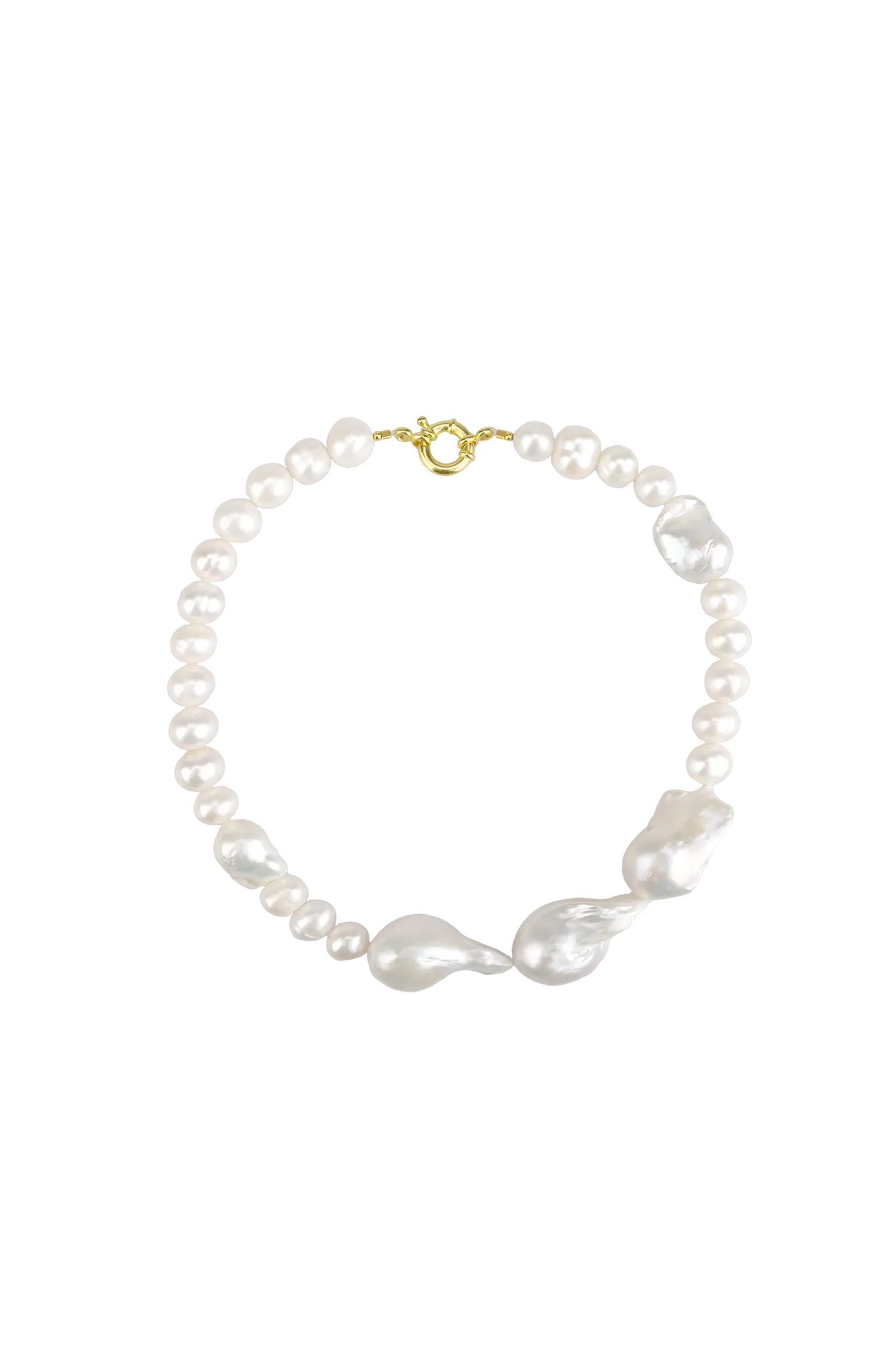 Colier Argint Trio Baroque Pearls Lisa&Co.